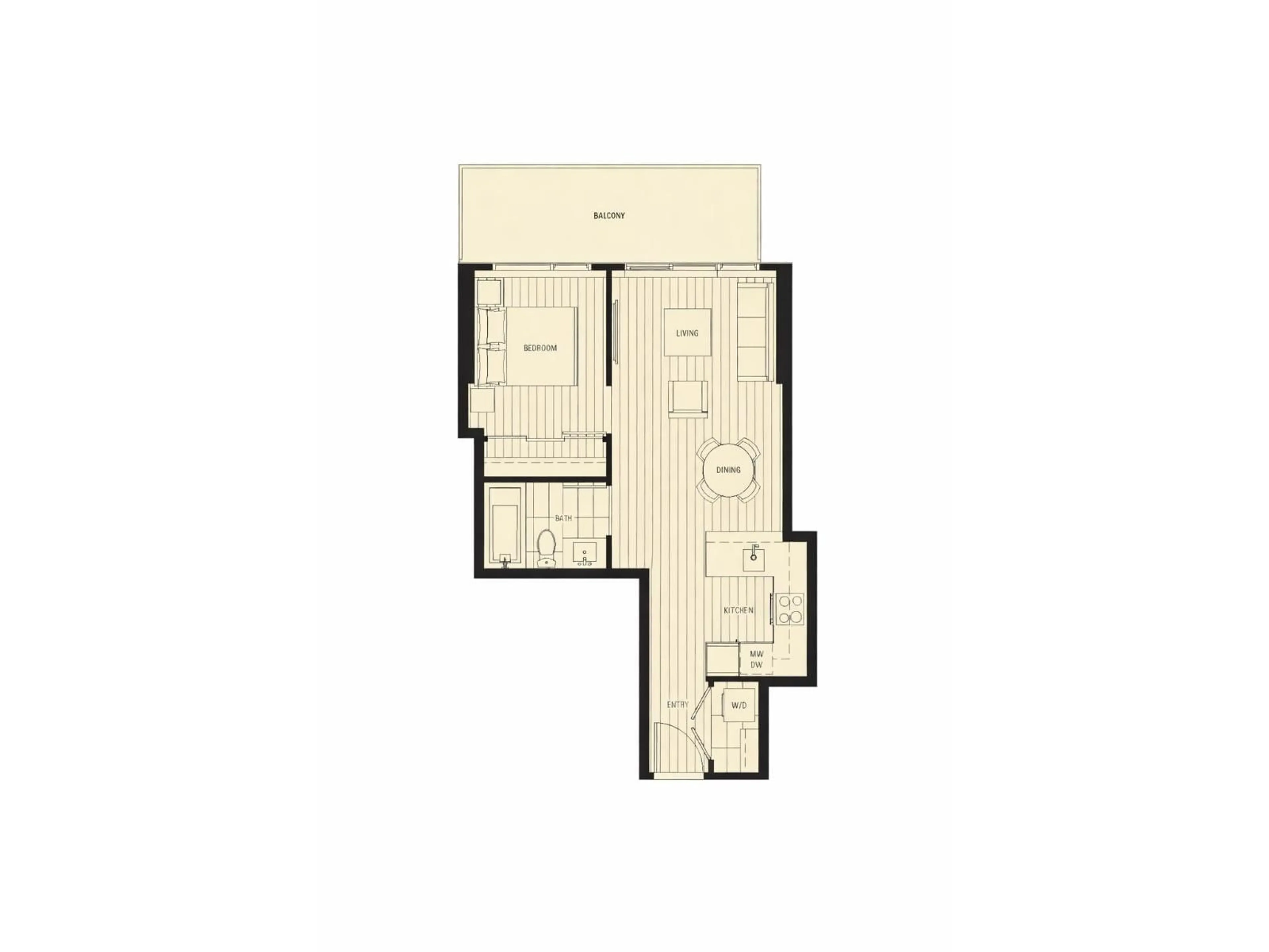 Floor plan for 311 - 13655 FRASER HIGHWAY, Surrey British Columbia V3T0P8