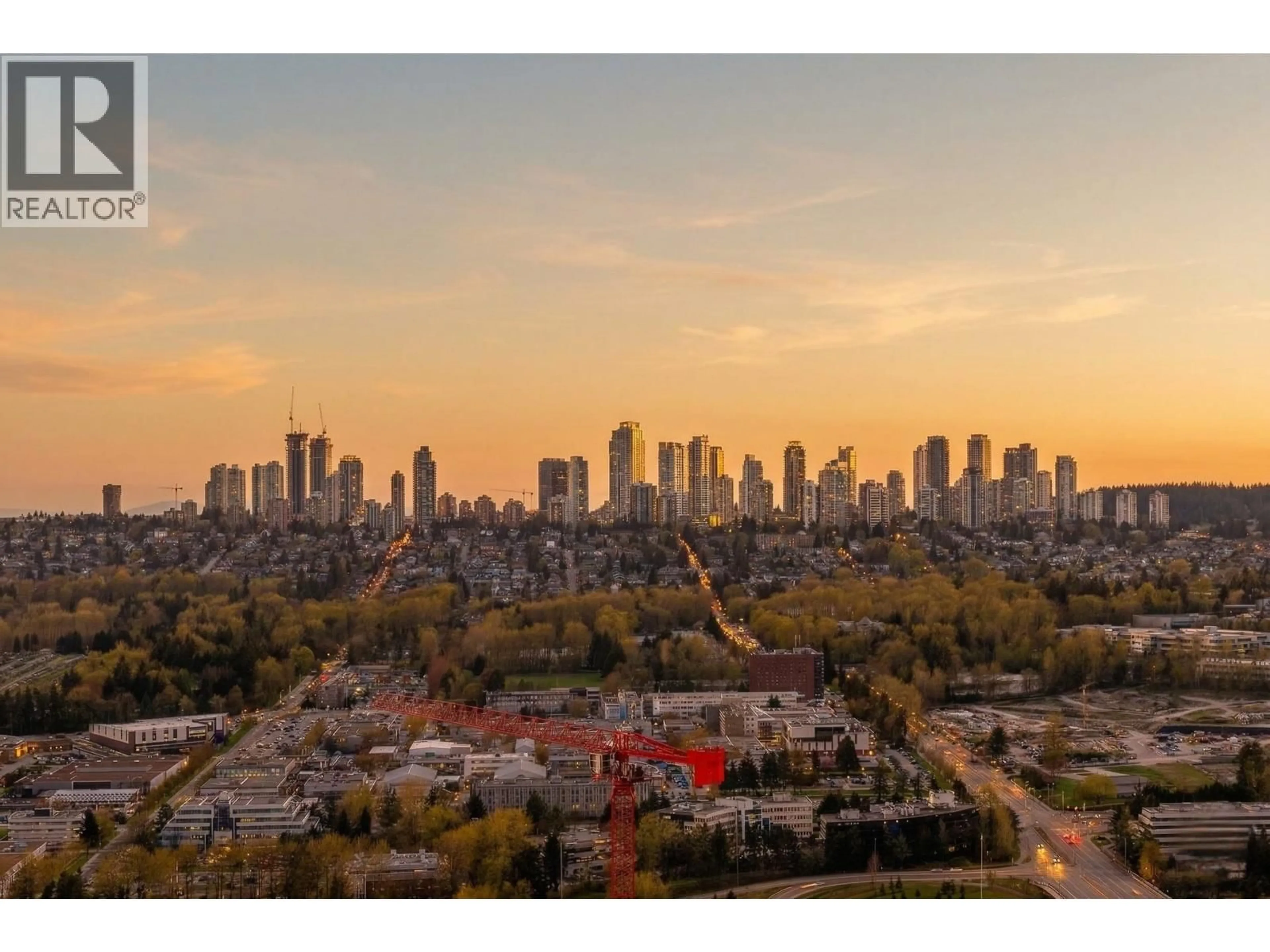 A pic from outside/outdoor area/front of a property/back of a property/a pic from drone, city buildings view from balcony for 5303 - 1955 ALPHA WAY, Burnaby British Columbia V5C0K6