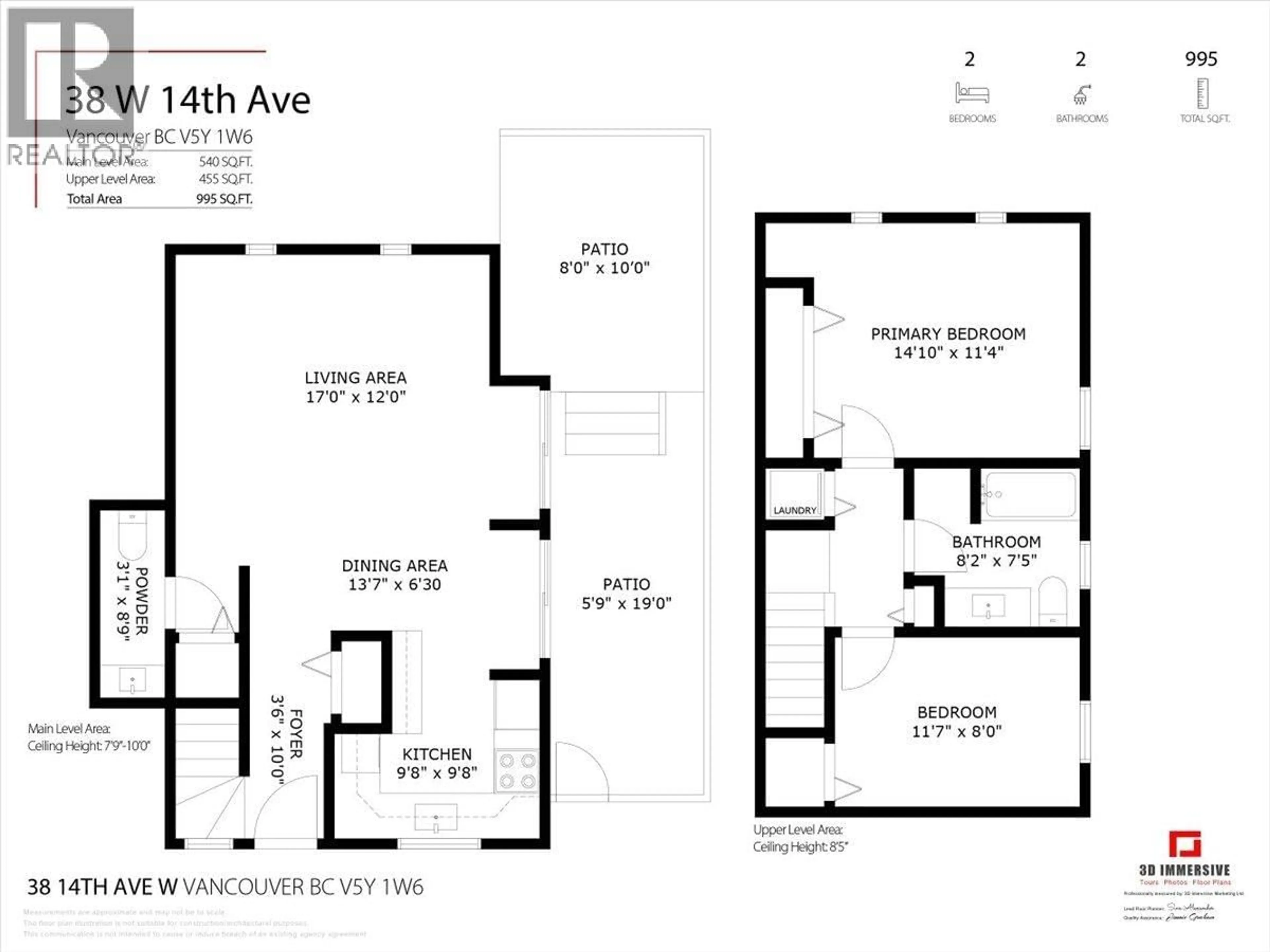 Floor plan for 38 14TH AVENUE, Vancouver British Columbia V5Y1W6