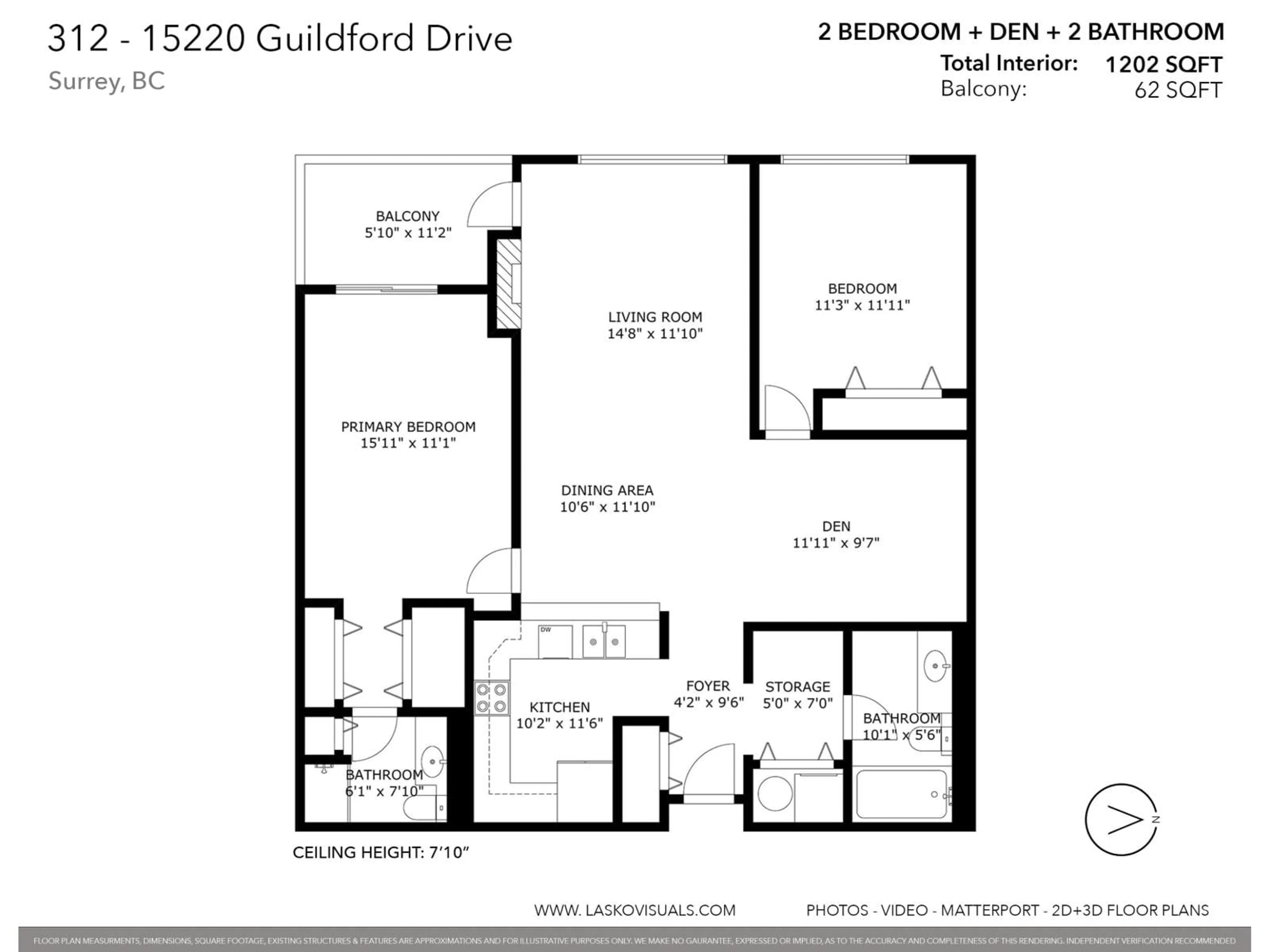 Floor plan for 312 - 15220 GUILDFORD DRIVE, Surrey British Columbia V3R0Y6