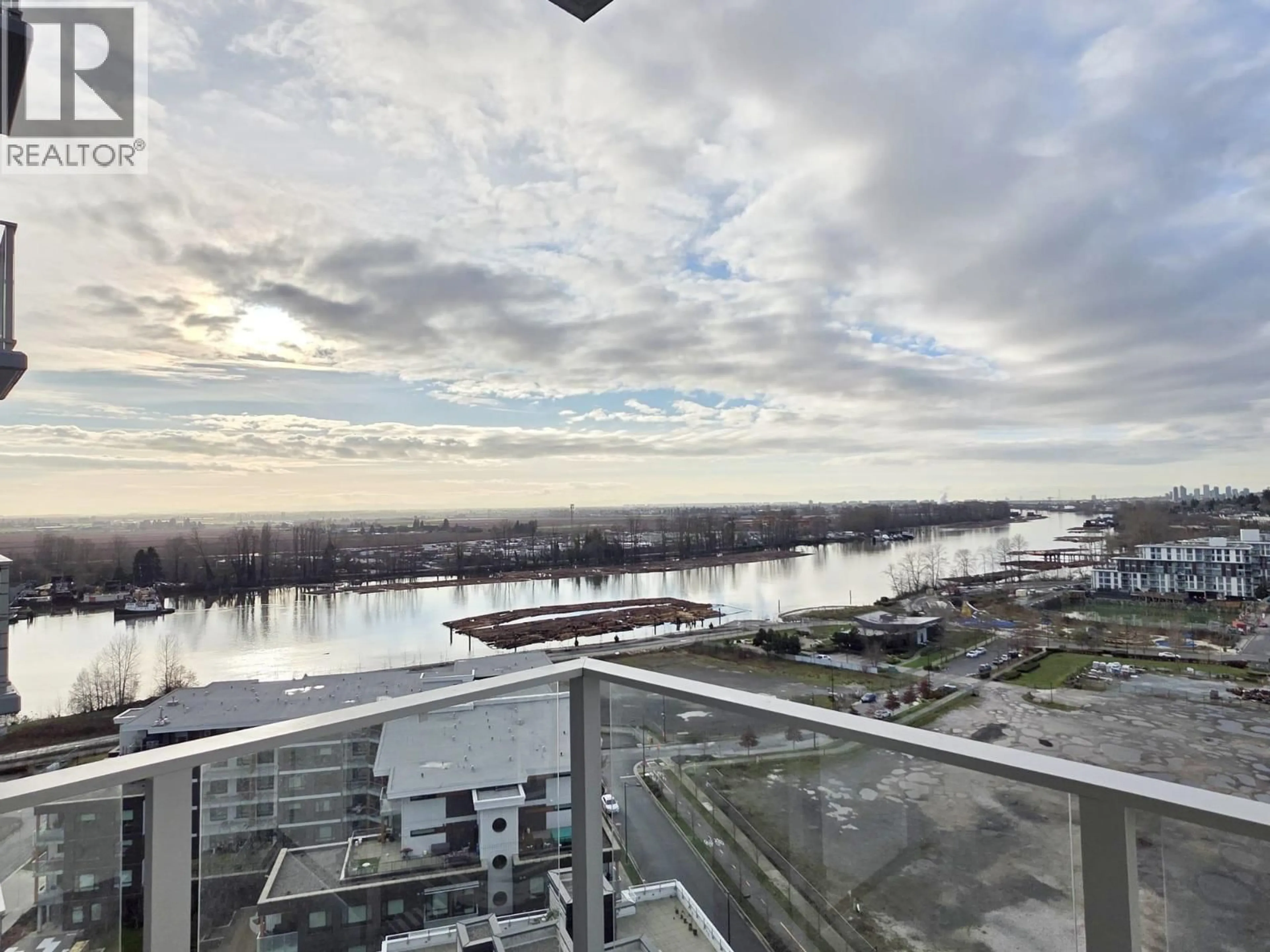 Balcony in the apartment, water/lake/river/ocean view for 1503 - 3430 KENT AVENUE, Vancouver British Columbia V5S0G7