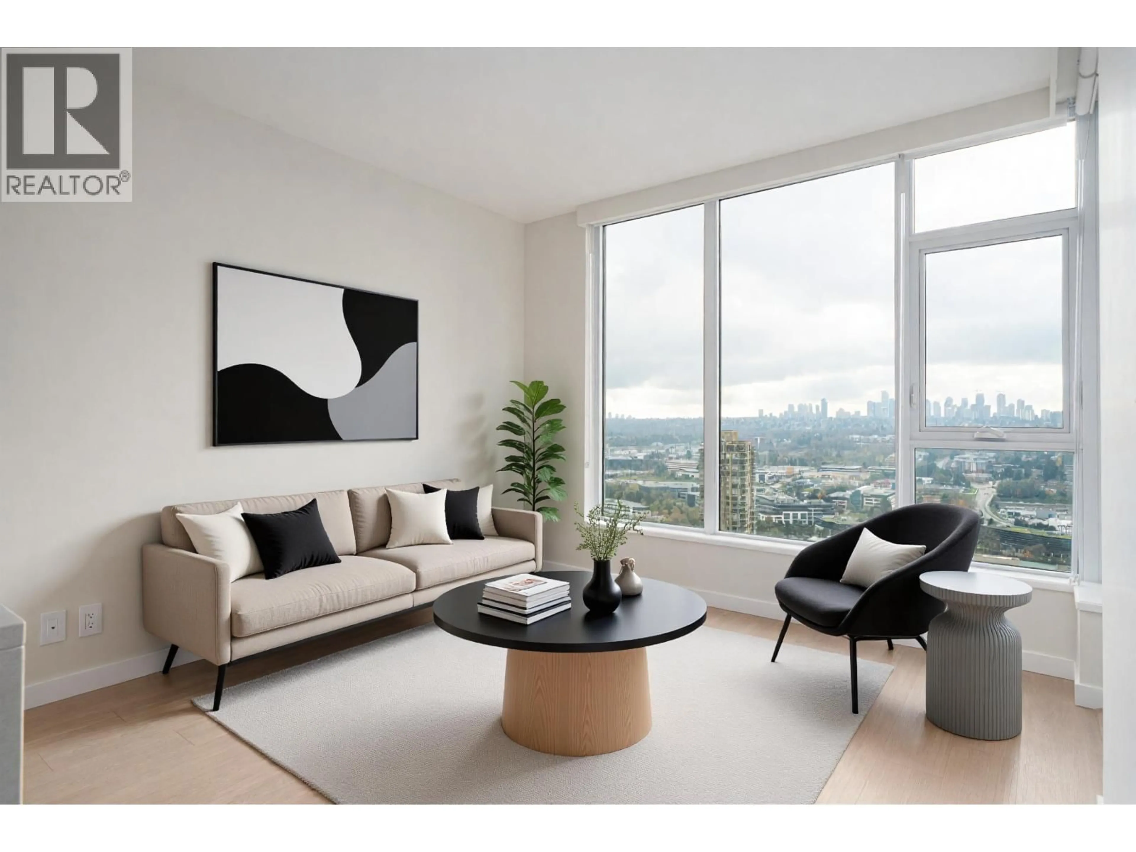 Living room with furniture, unknown for 3201 - 4168 LOUGHEED HIGHWAY, Burnaby British Columbia V5C0N9