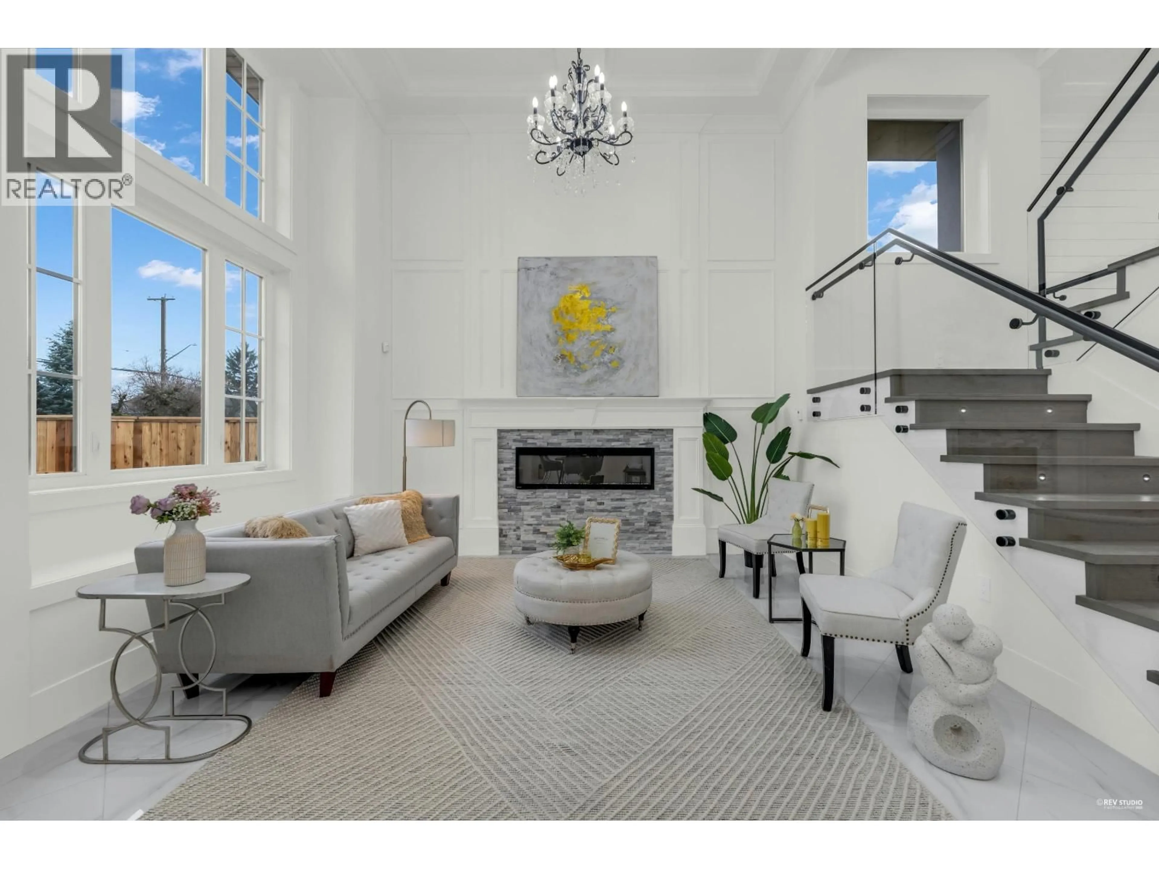 Living room with furniture, ceramic/tile floor for 3651 FRANCIS ROAD, Richmond British Columbia V7C1J4