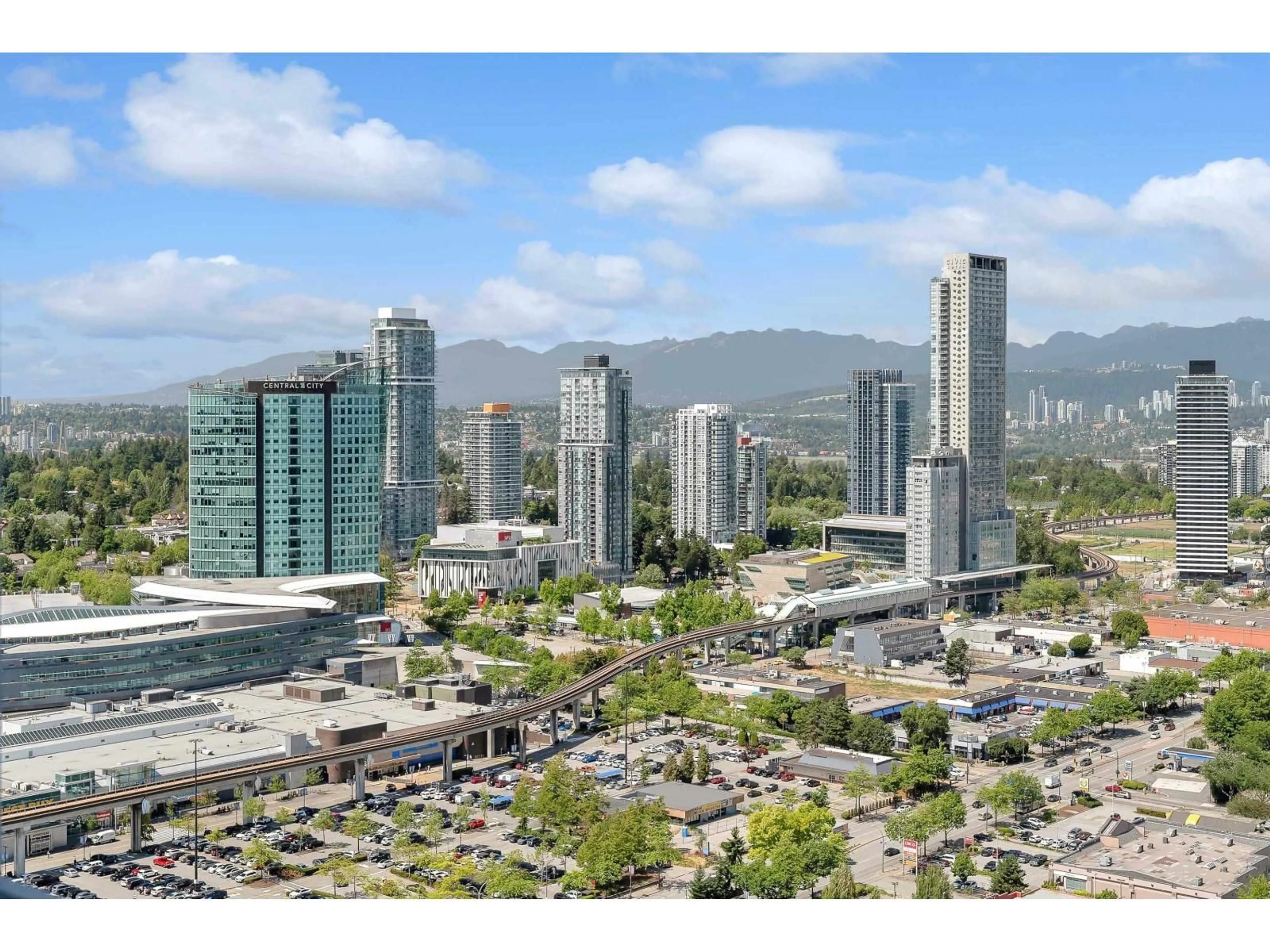 A pic from outside/outdoor area/front of a property/back of a property/a pic from drone, city buildings view from balcony for 4508 - 13696 100 AVENUE, Surrey British Columbia V3T0L5