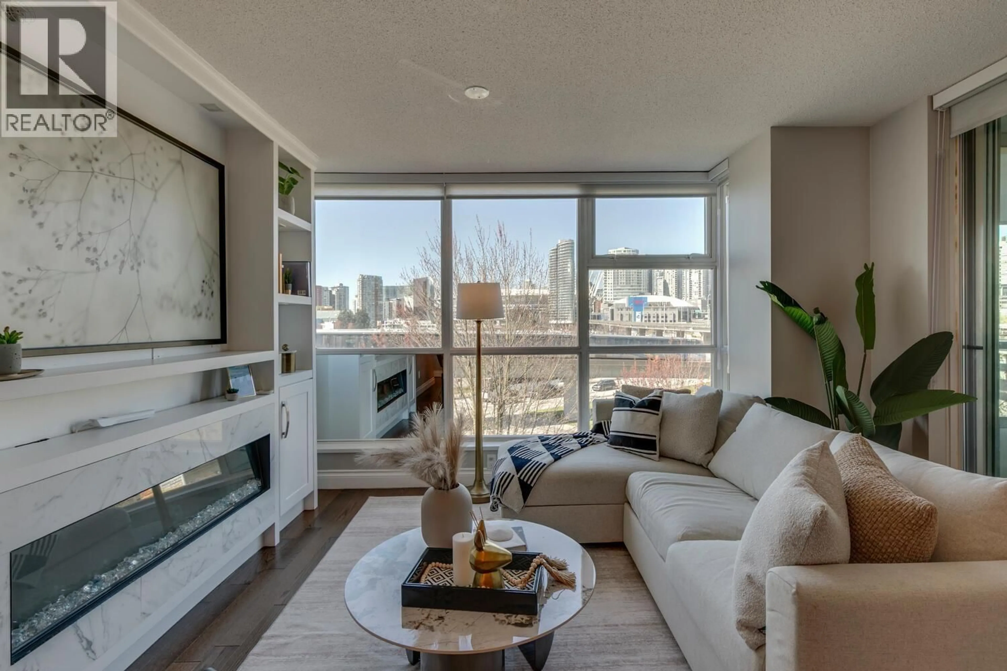 Living room with furniture, unknown for 406 - 125 MILROSS AVENUE, Vancouver British Columbia V6A0A1