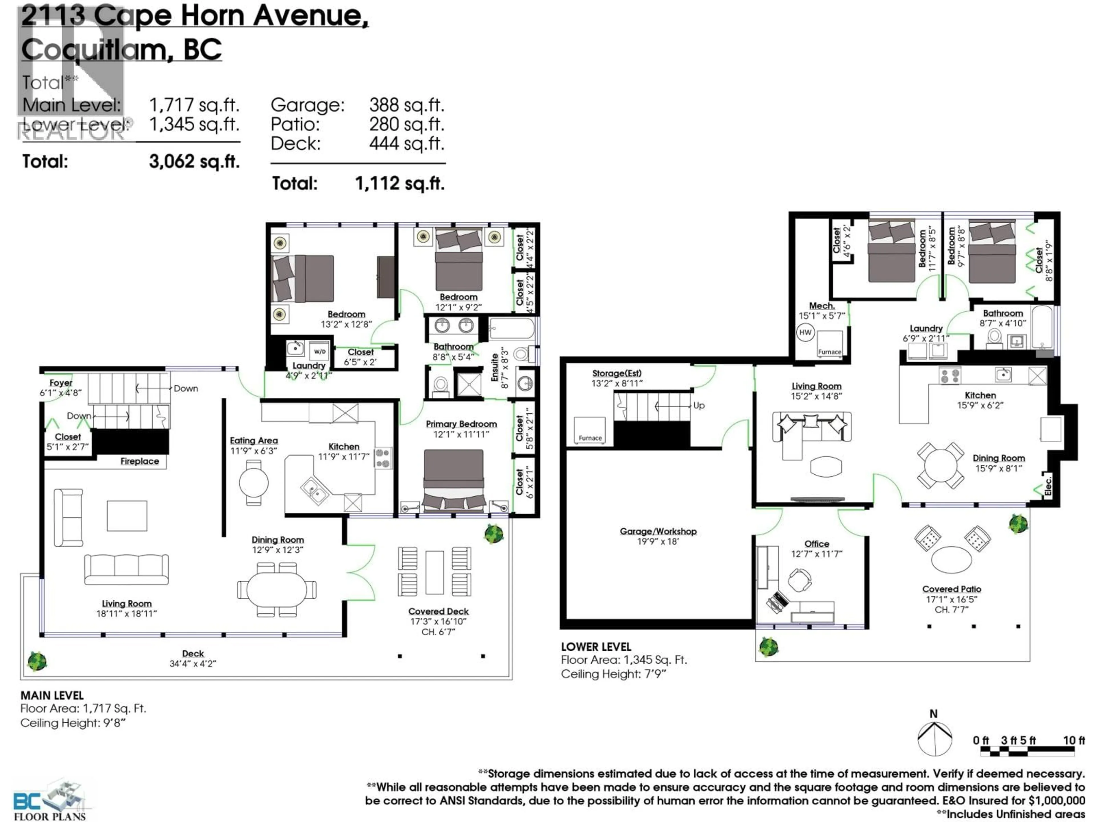 Floor plan for 2113 CAPE HORN AVENUE, Coquitlam British Columbia V3K1J4