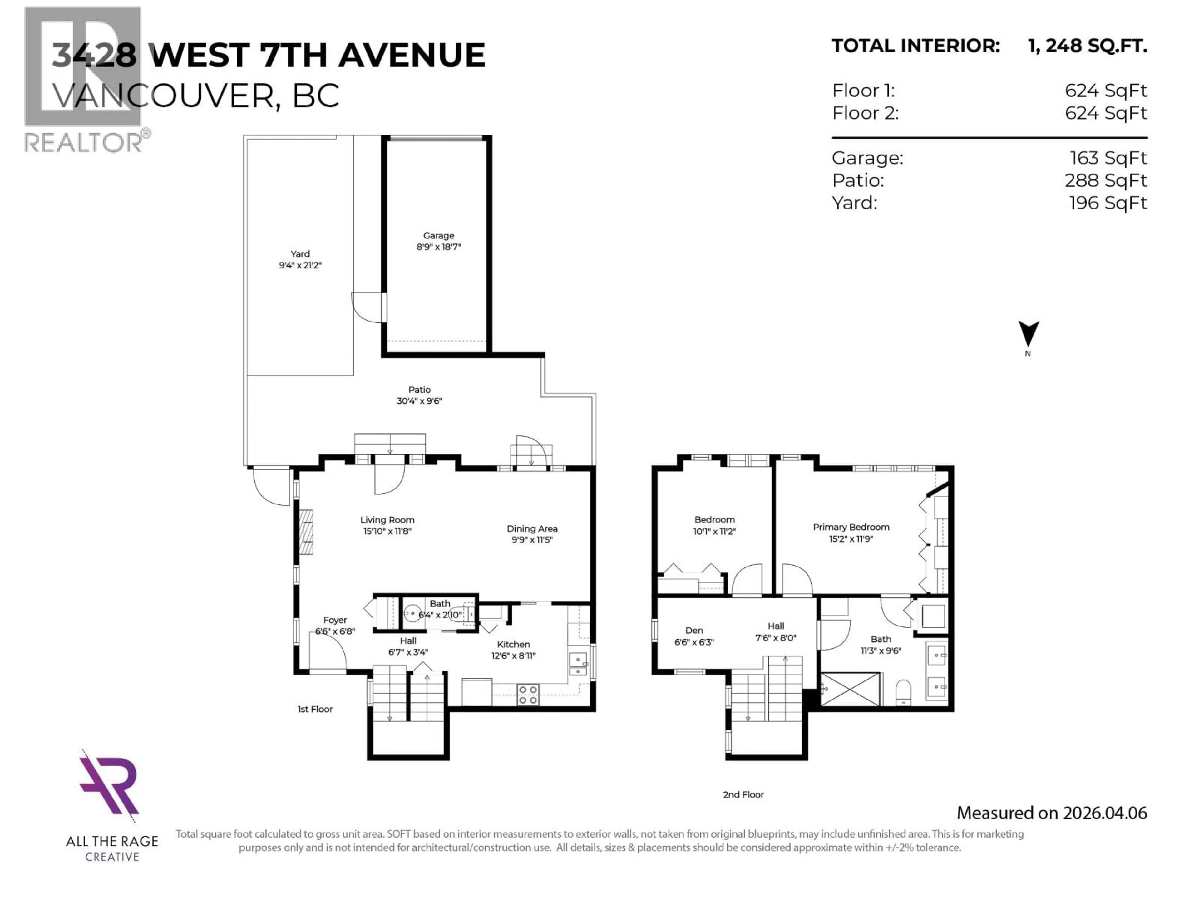 Floor plan for 3428 7TH AVENUE, Vancouver British Columbia V6R1W1
