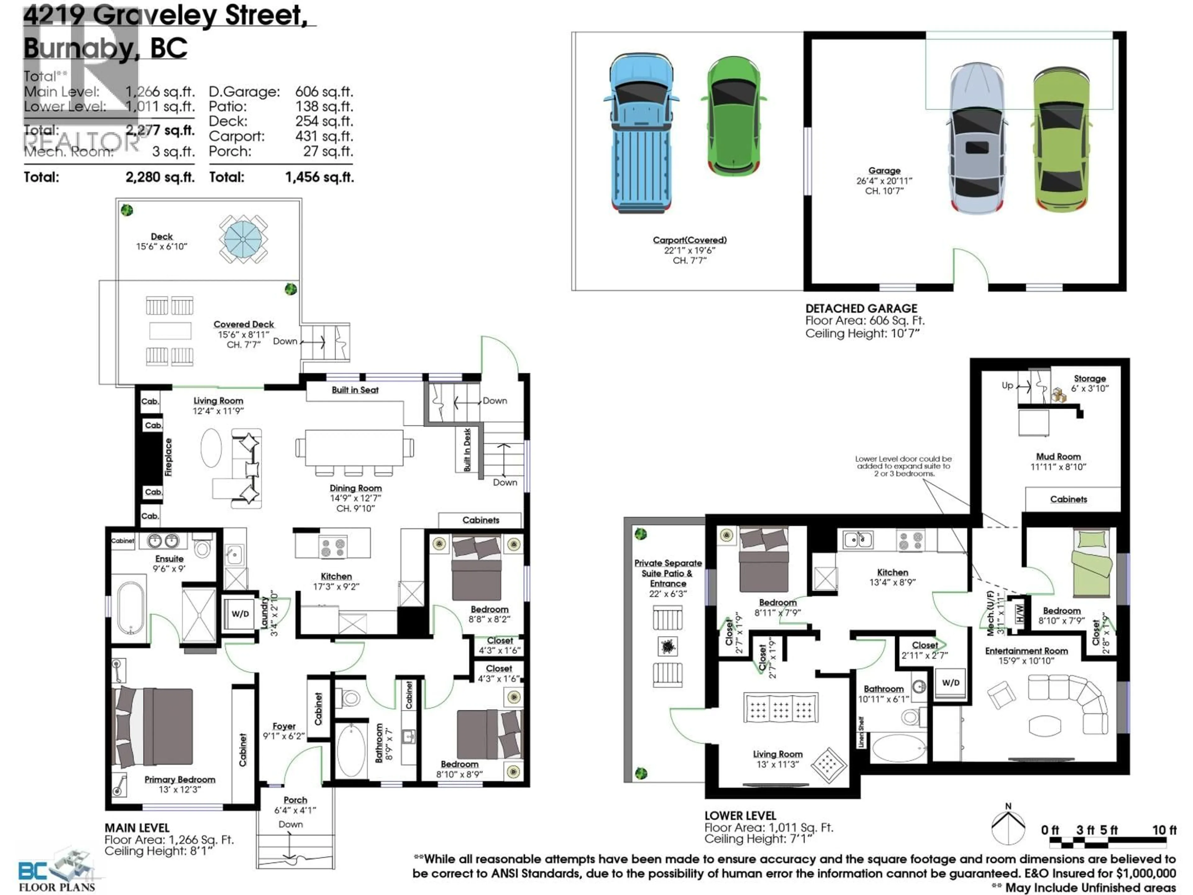 Floor plan for 4219 GRAVELEY STREET, Burnaby British Columbia V5C3T7