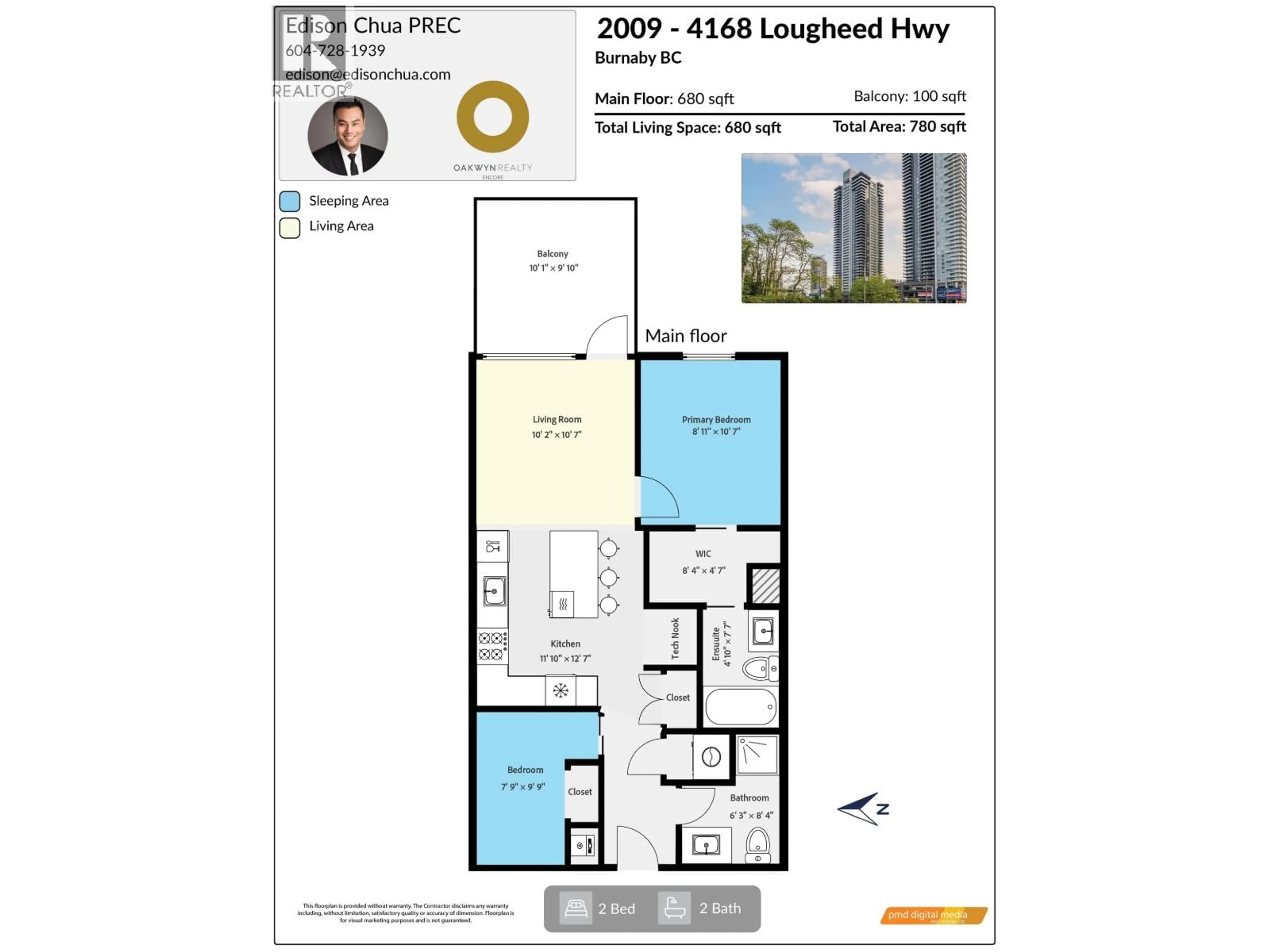 Floor plan for 2009 - 4168 LOUGHEED HIGHWAY, Burnaby British Columbia V5C0N9