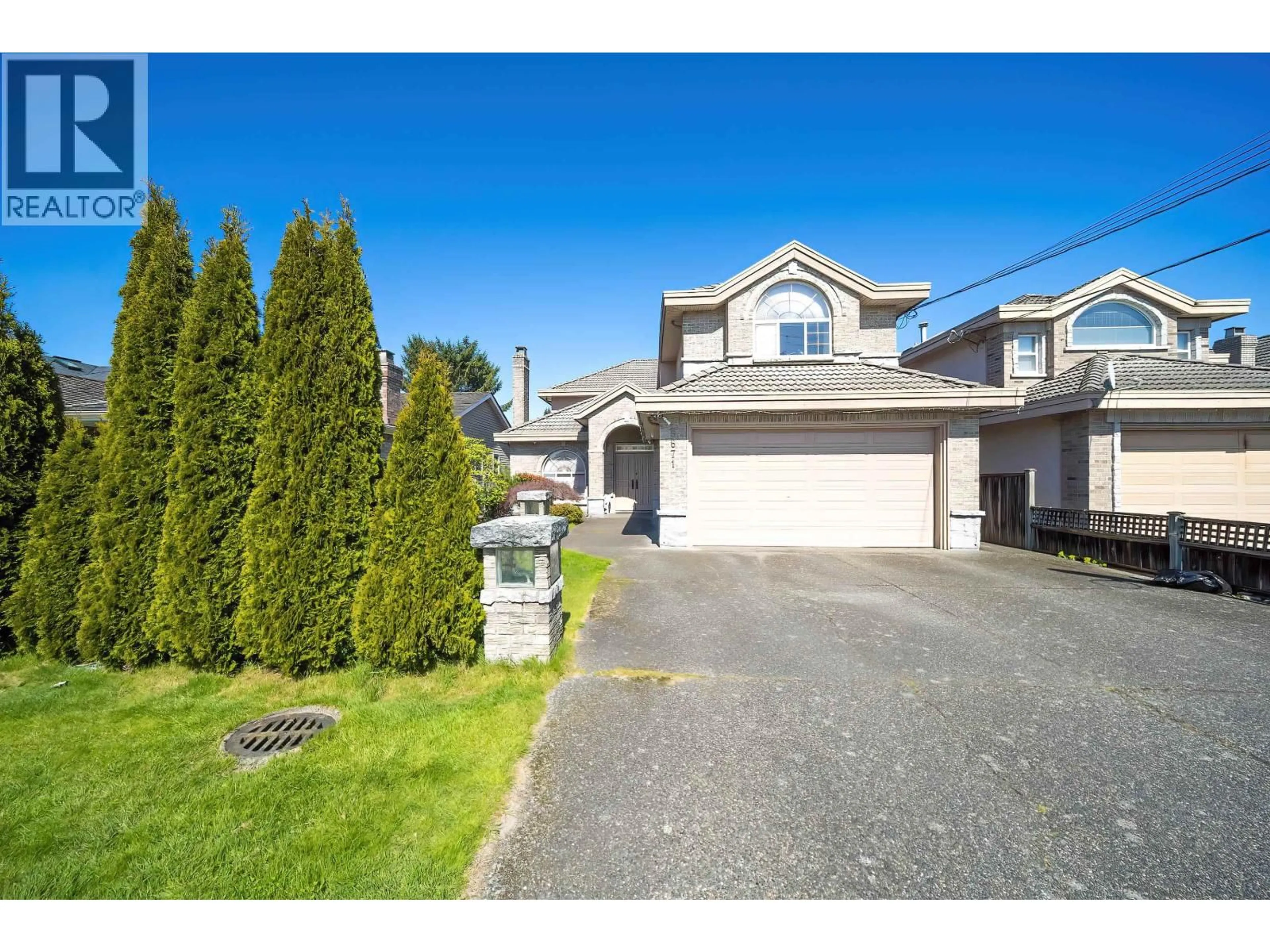 A pic from outside/outdoor area/front of a property/back of a property/a pic from drone, street for 8671 SAUNDERS ROAD, Richmond British Columbia V7A2A6