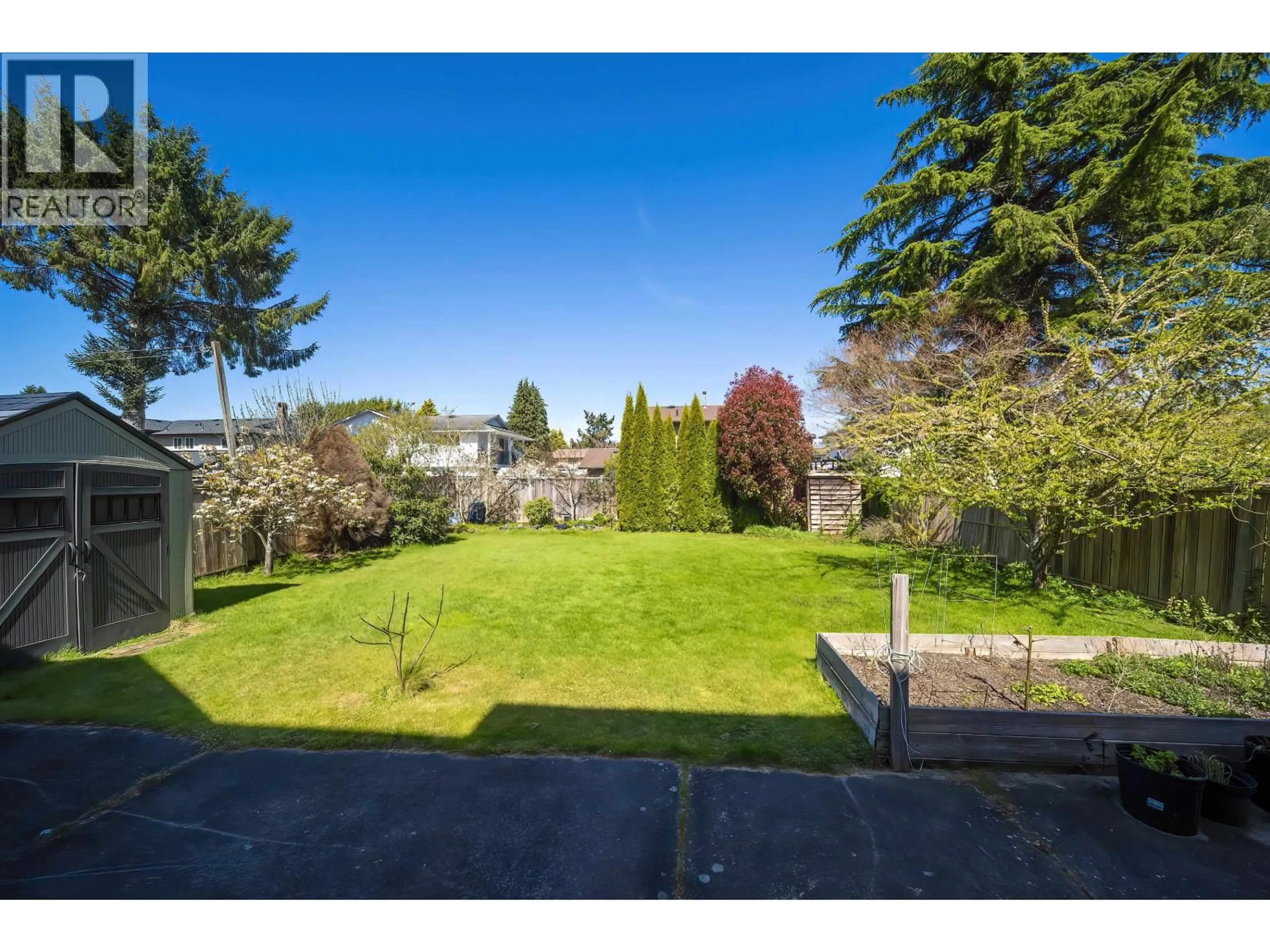 A pic from outside/outdoor area/front of a property/back of a property/a pic from drone, unknown for 8671 SAUNDERS ROAD, Richmond British Columbia V7A2A6