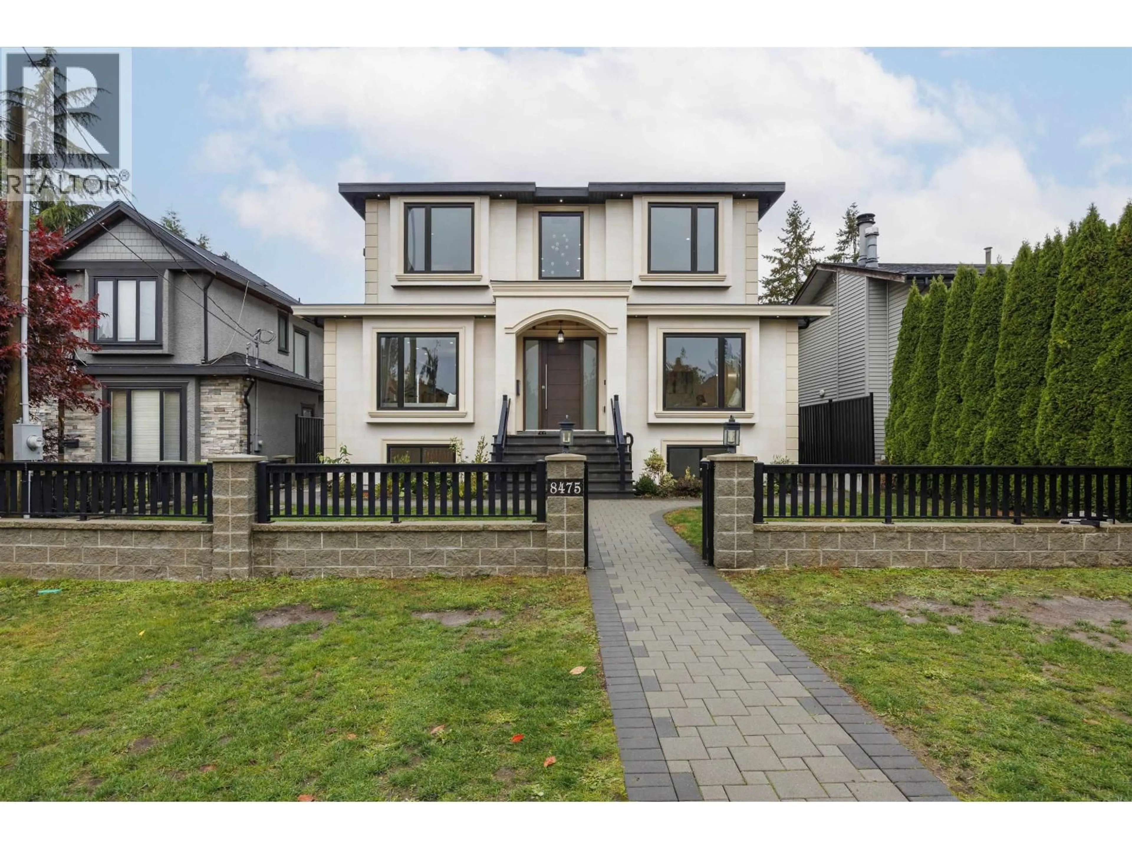 Home with brick exterior material, street for 8475 12TH AVENUE, Burnaby British Columbia V3N2L8