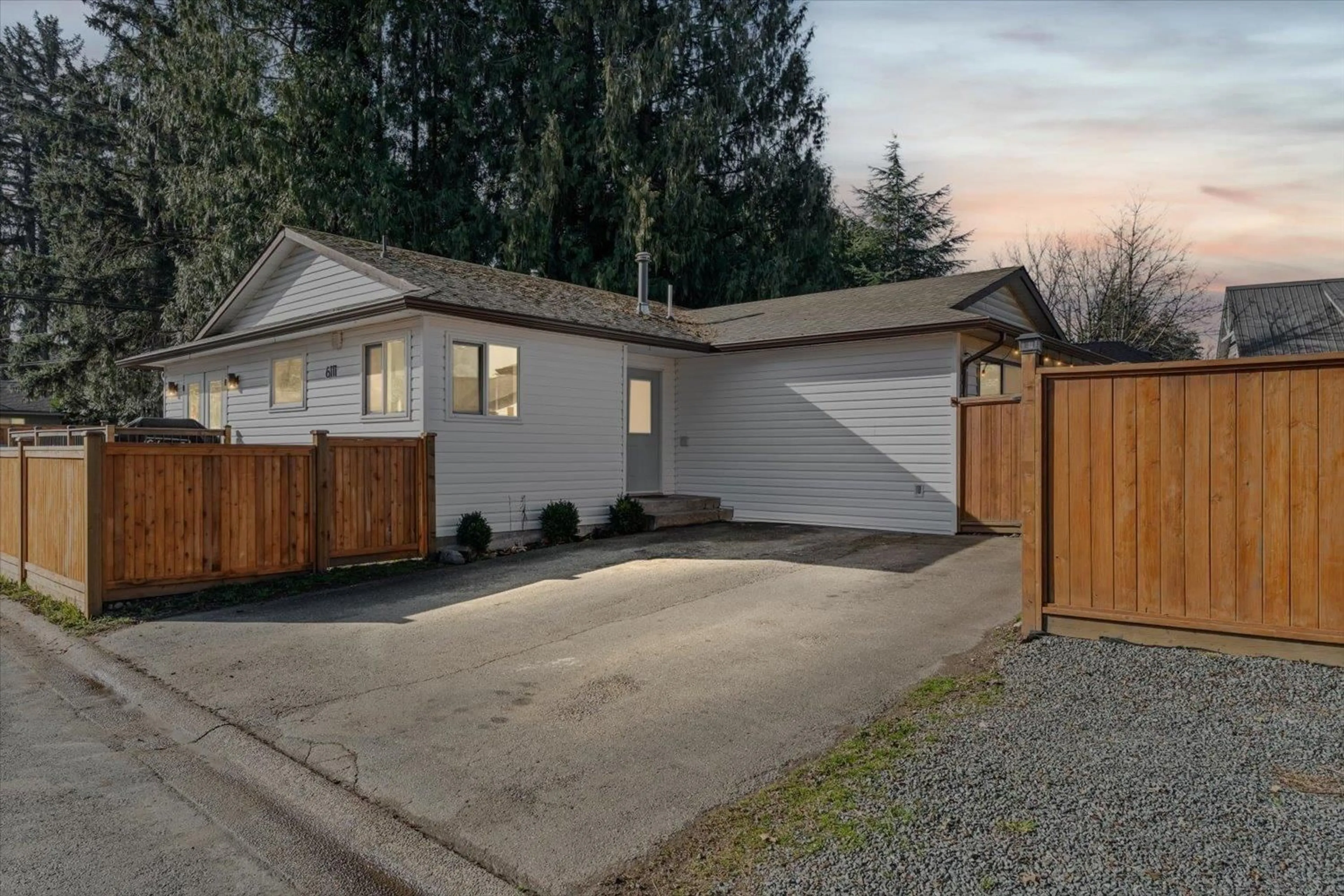 Home with vinyl exterior material, street for 6111 DUNDEE PLACE, Chilliwack British Columbia V2R2H1