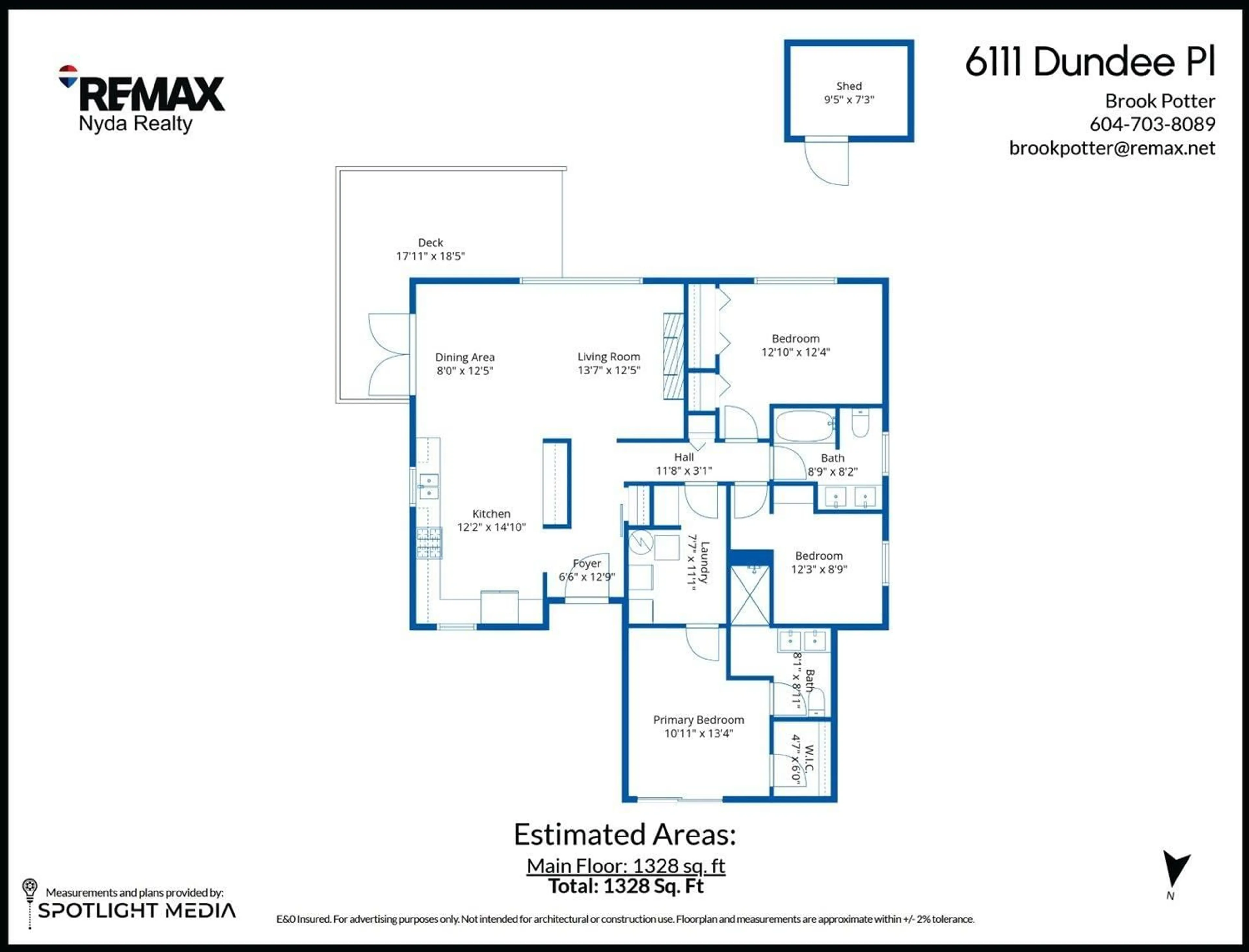Floor plan for 6111 DUNDEE PLACE, Chilliwack British Columbia V2R2H1