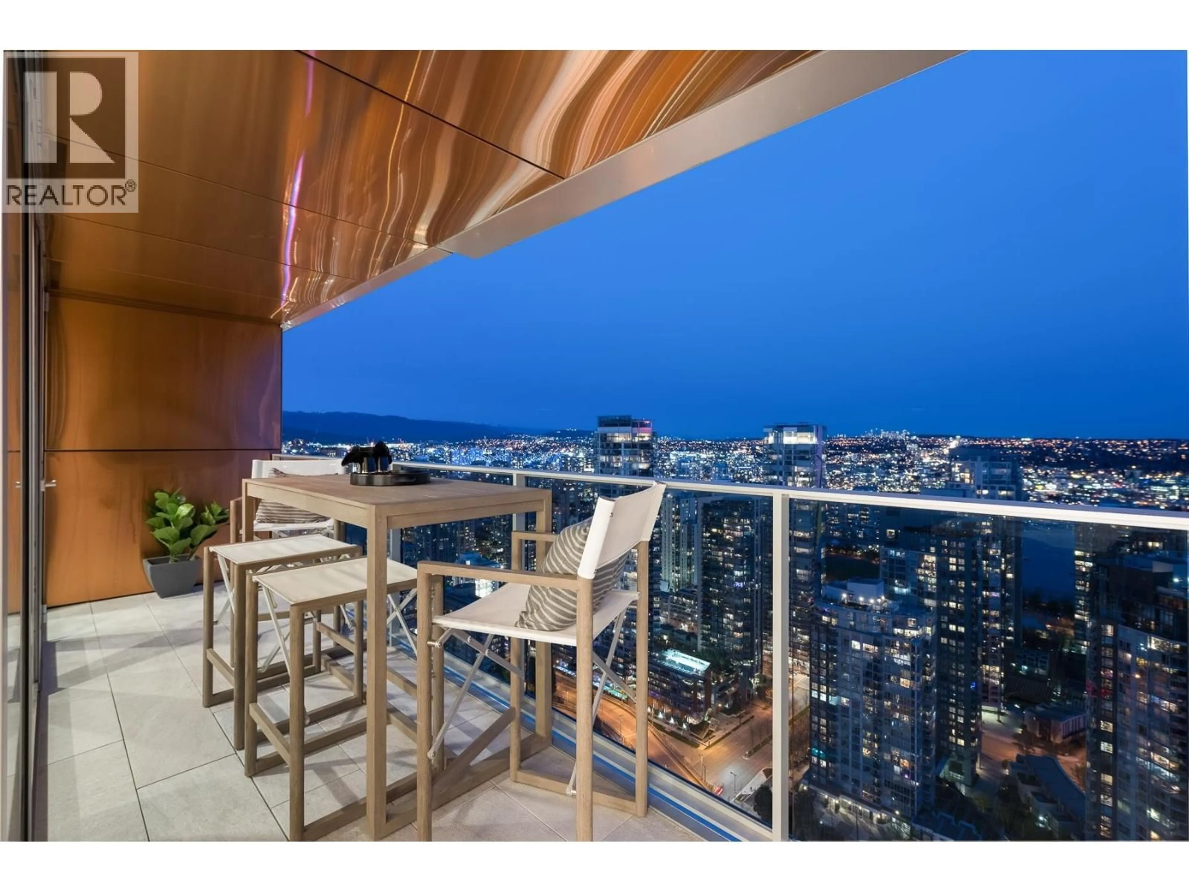 Patio, city buildings view from balcony for 4806 - 1480 HOWE STREET, Vancouver British Columbia V6Z0G5