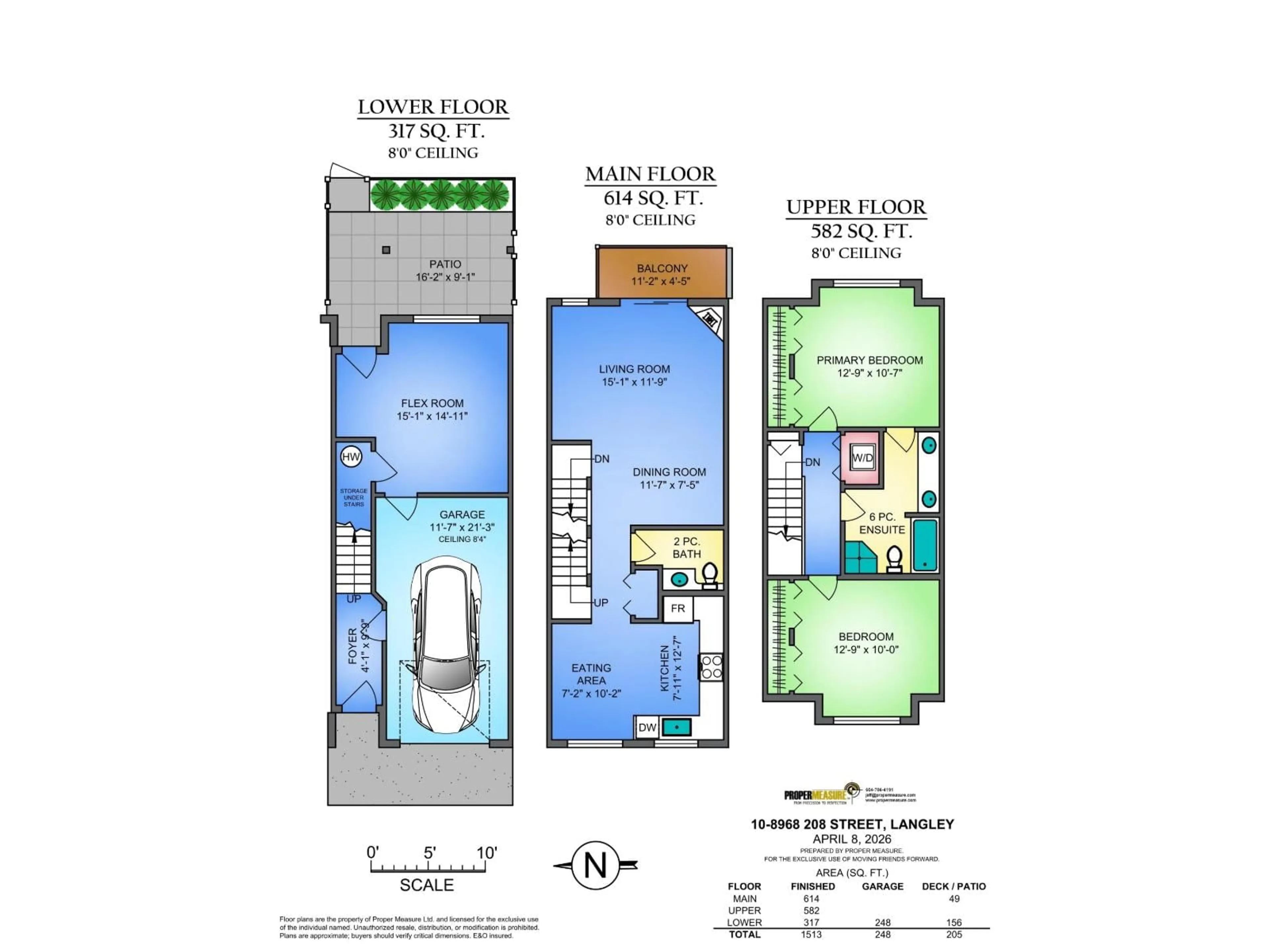 Floor plan for 10 - 8968 208 STREET, Langley British Columbia V1M4C5