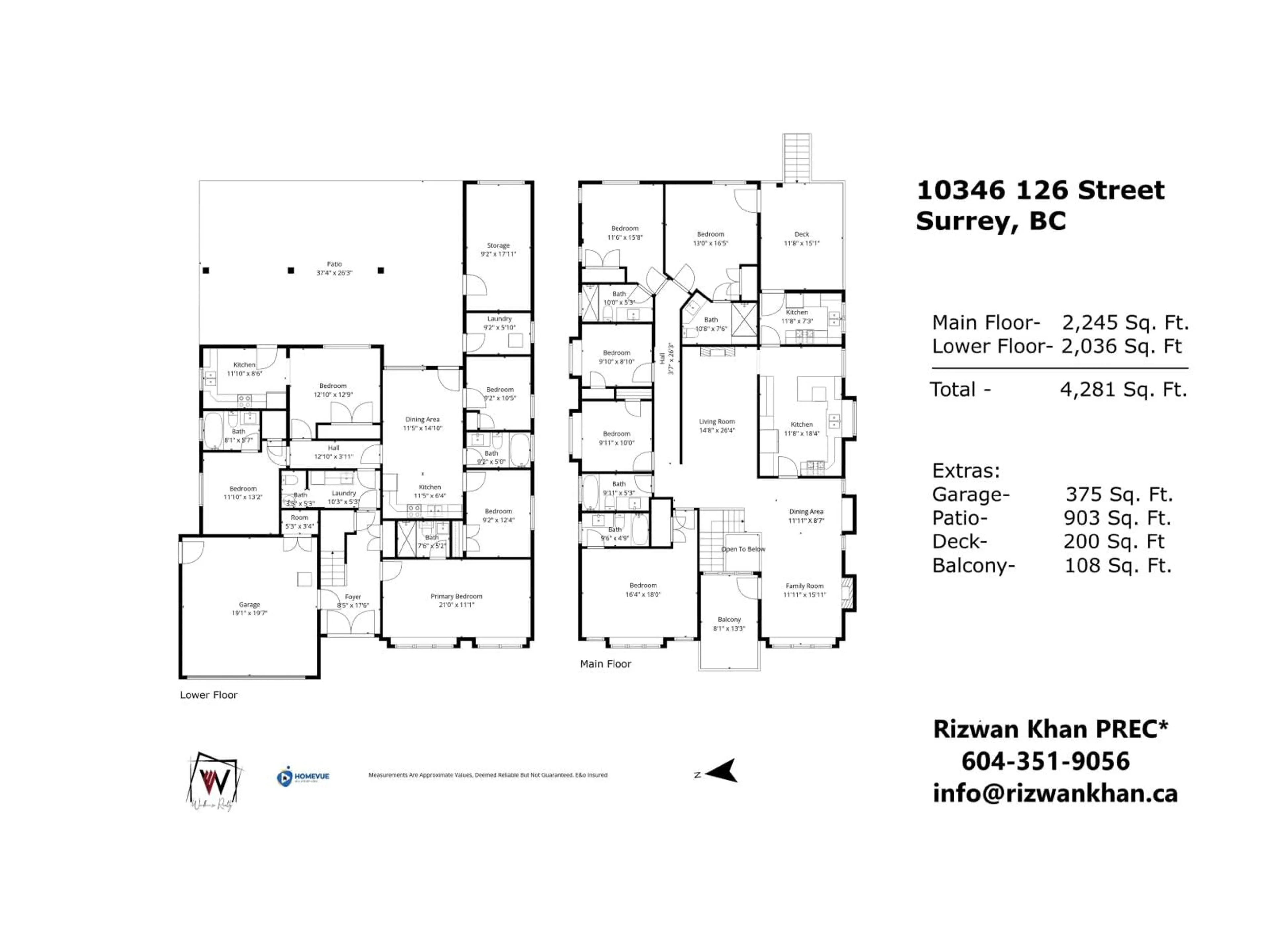 Floor plan for 10346 126 STREET, Surrey British Columbia V3V5G1