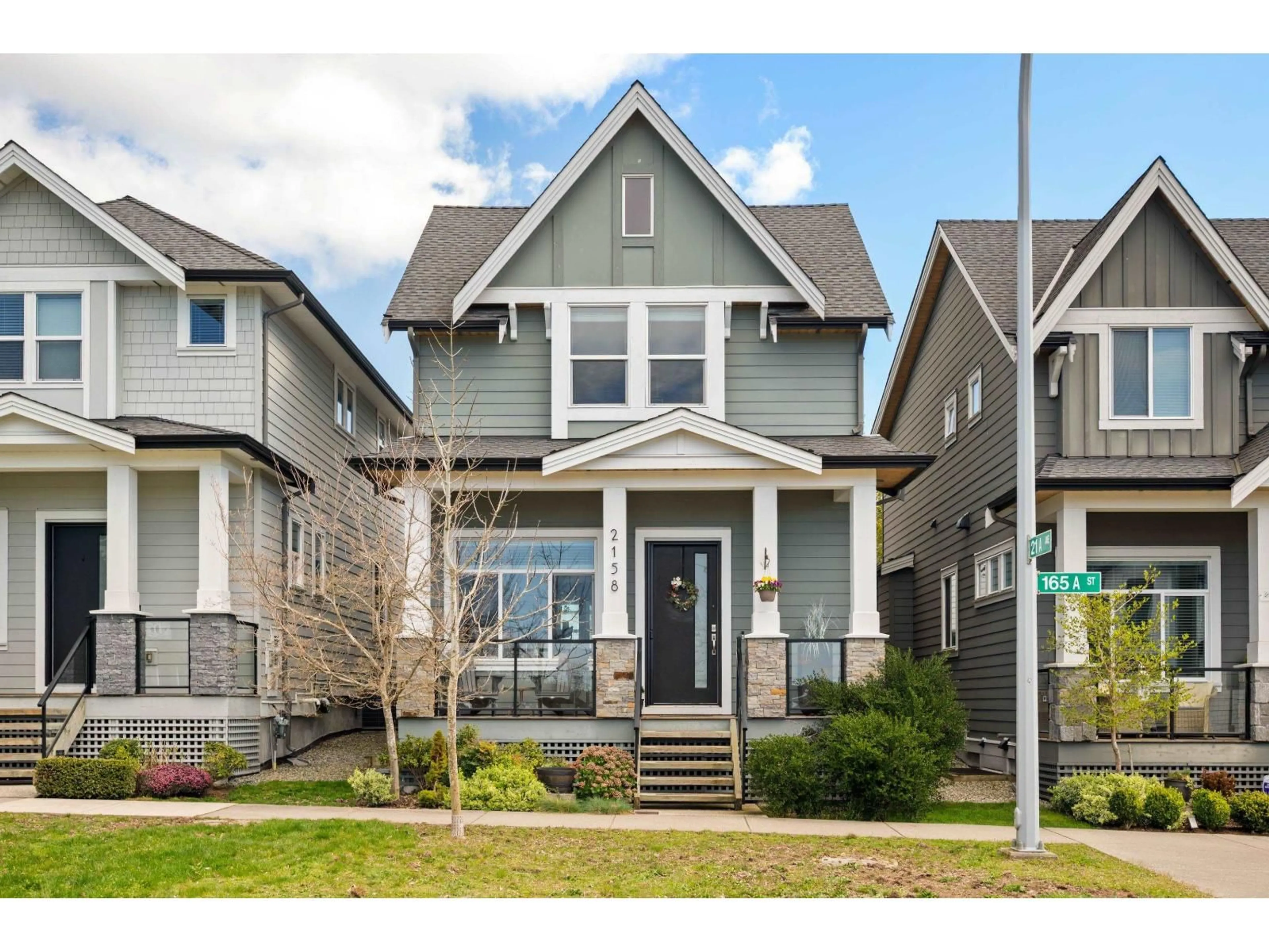 Home with vinyl exterior material, street for 2158 165A STREET, White Rock British Columbia V3Z0V7