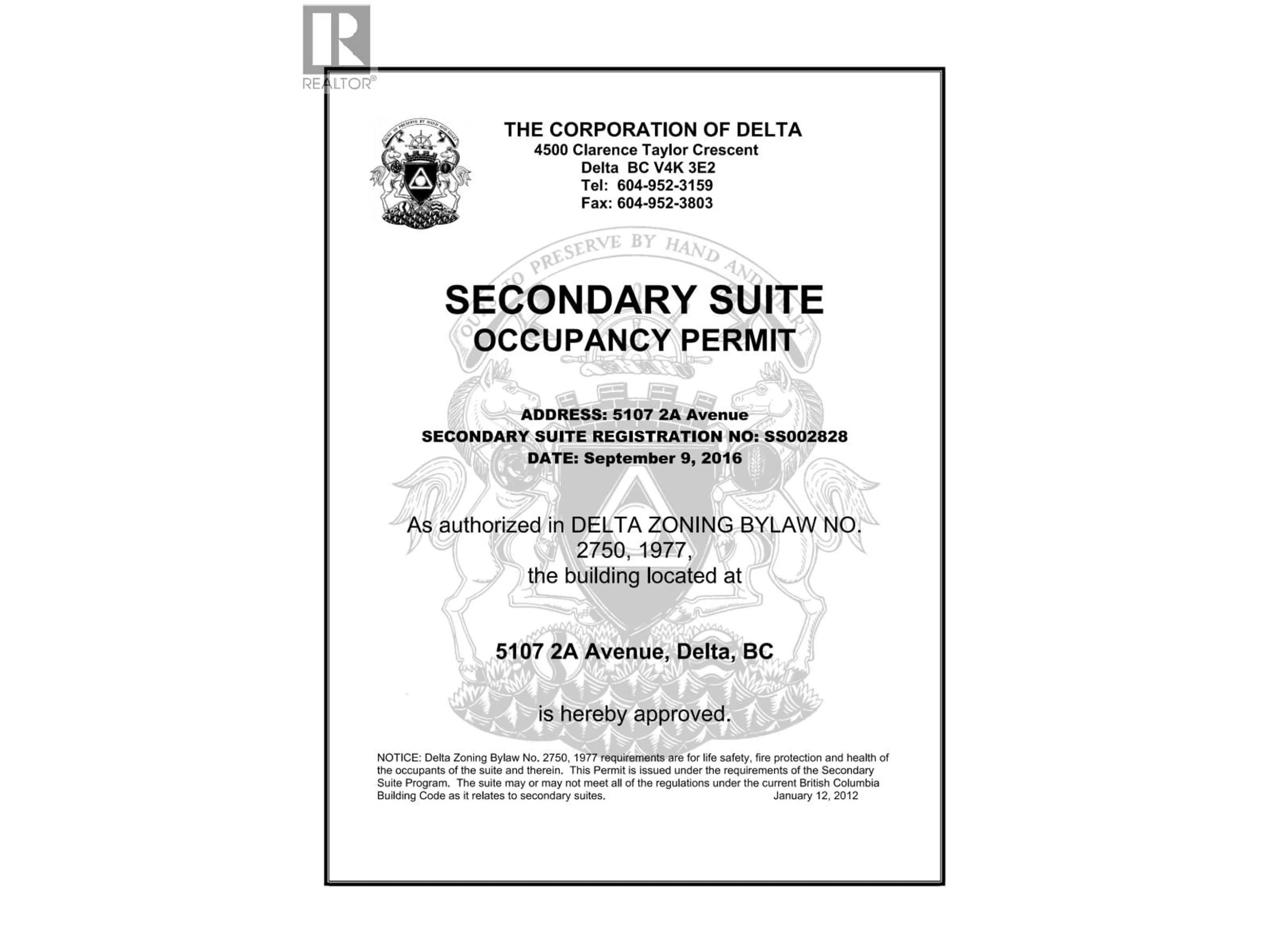 Floor plan for 5107 2A AVENUE, Delta British Columbia V4M3N7