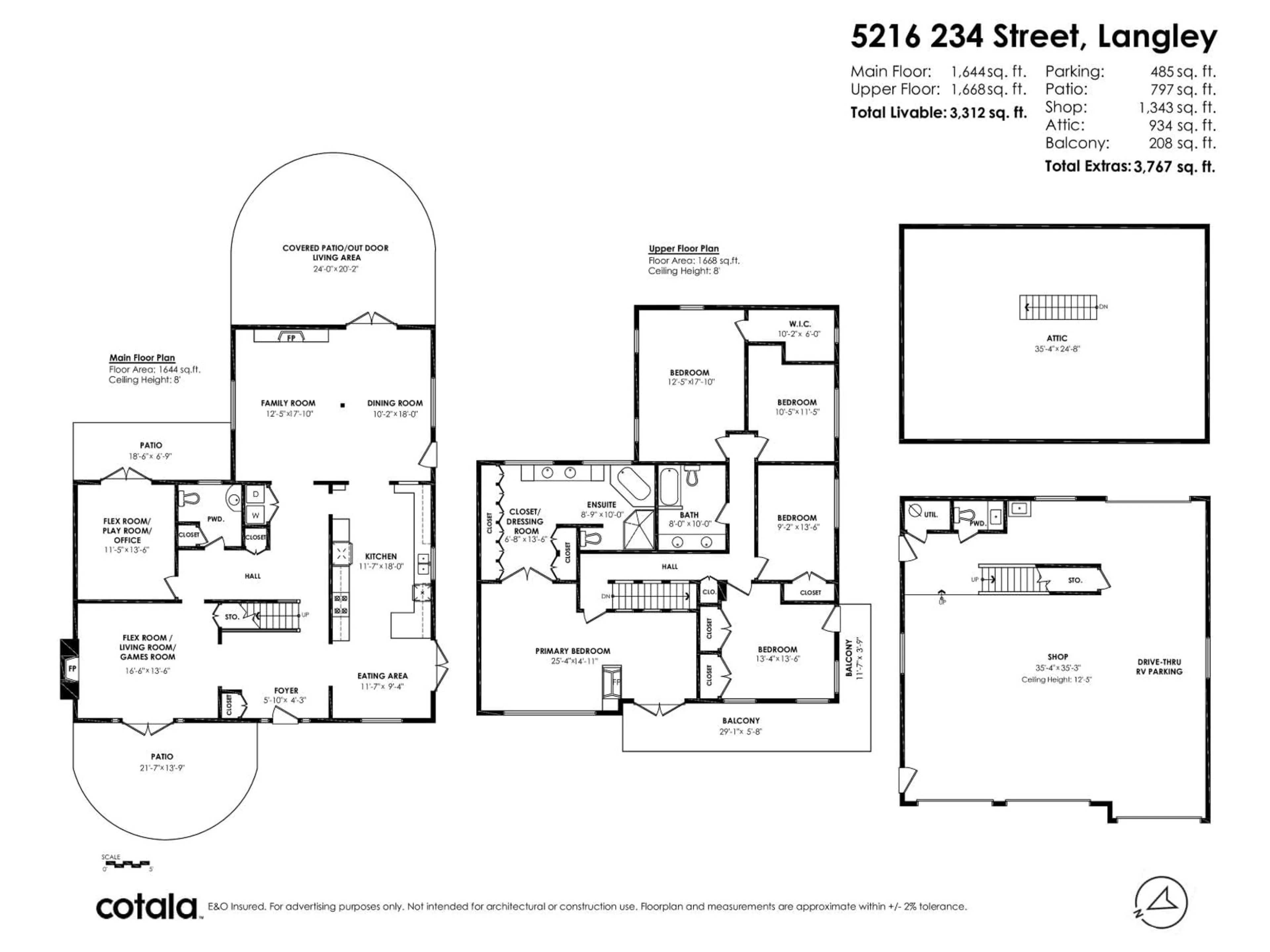 Floor plan for 5216 234 STREET, Langley British Columbia V2Z2P6