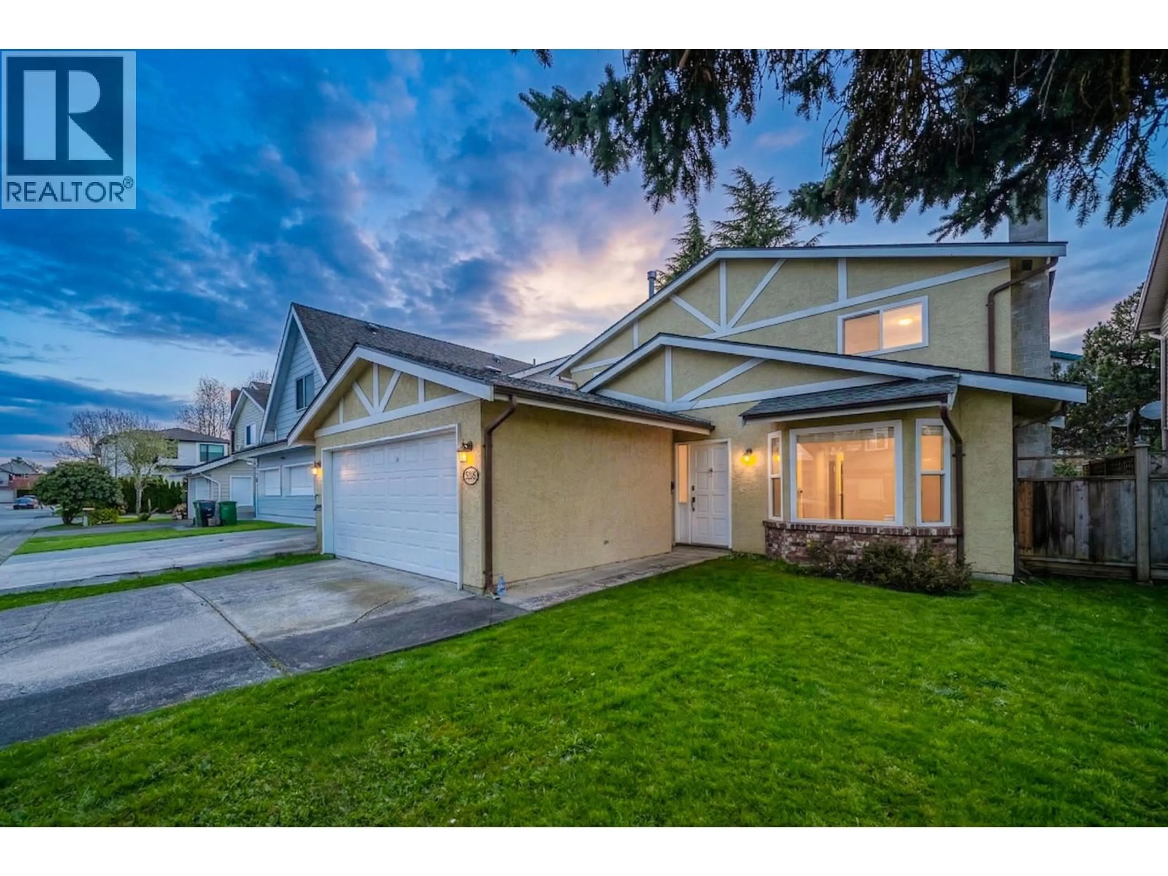 Home with vinyl exterior material, street for 9288 ROMANIUK DRIVE, Richmond British Columbia V7E5G7