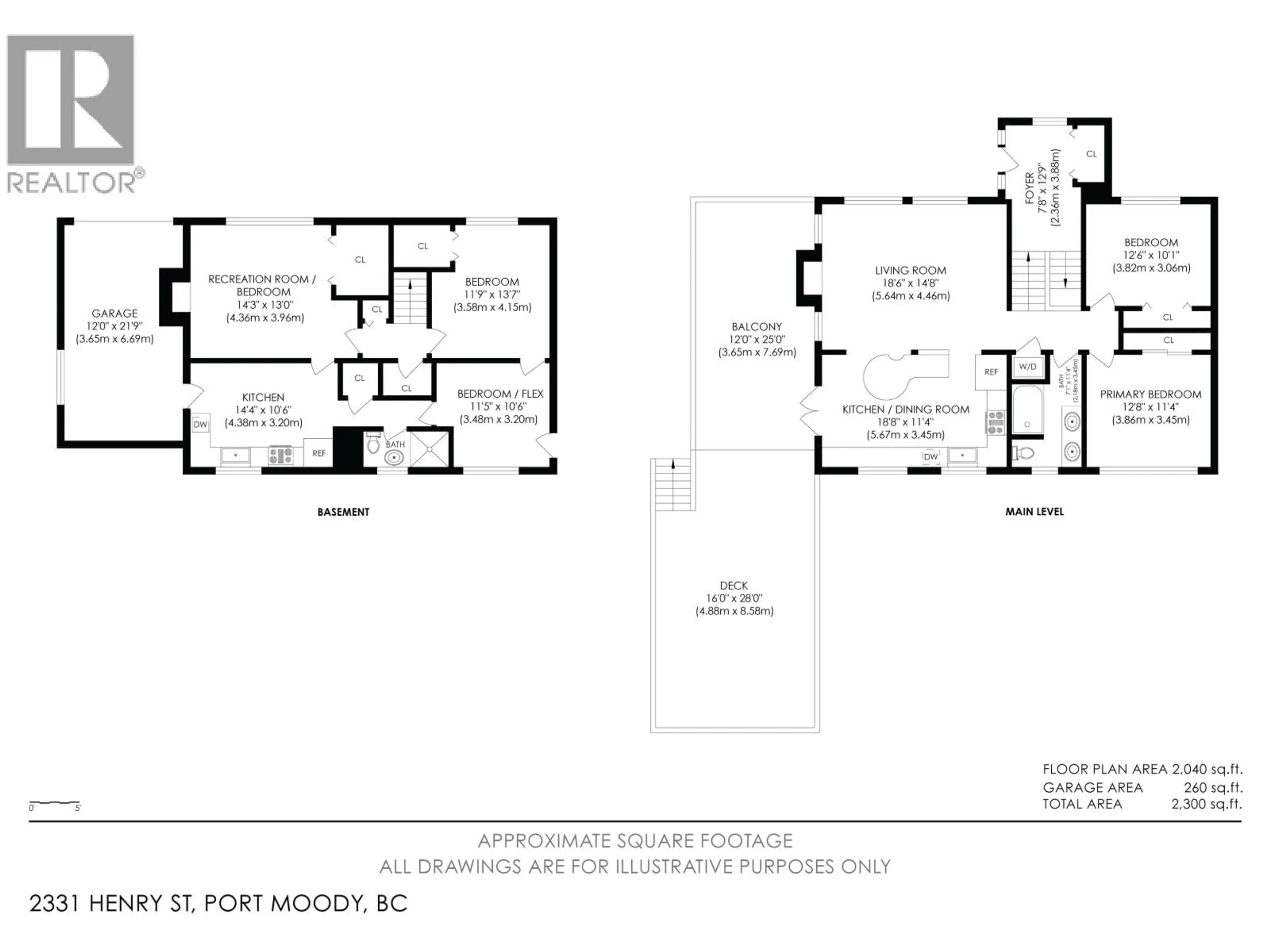 Floor plan for 2331 HENRY STREET, Port Moody British Columbia V3H2J4