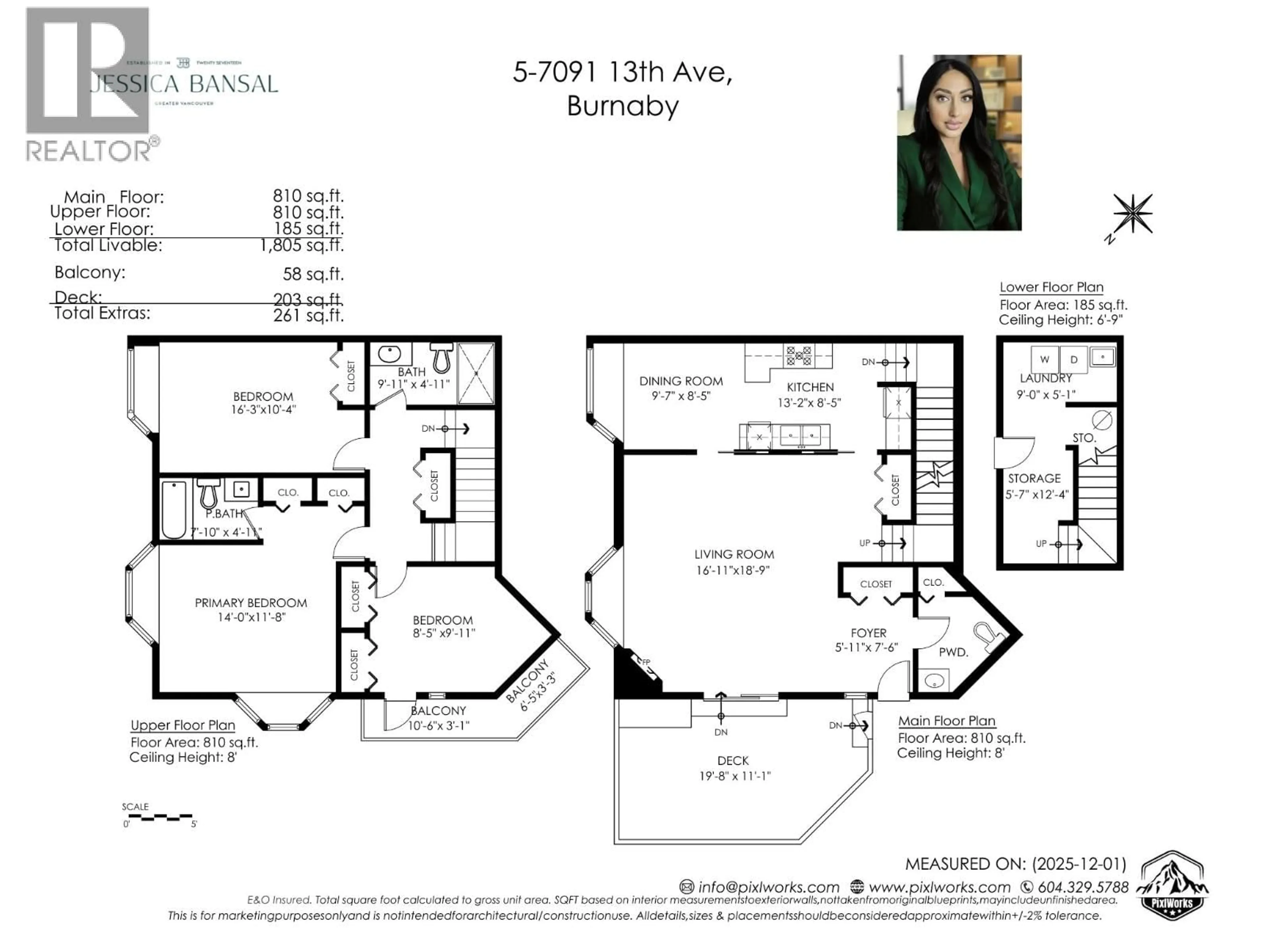 Floor plan for 5 - 7901 13TH AVENUE, Burnaby British Columbia V3N2E8