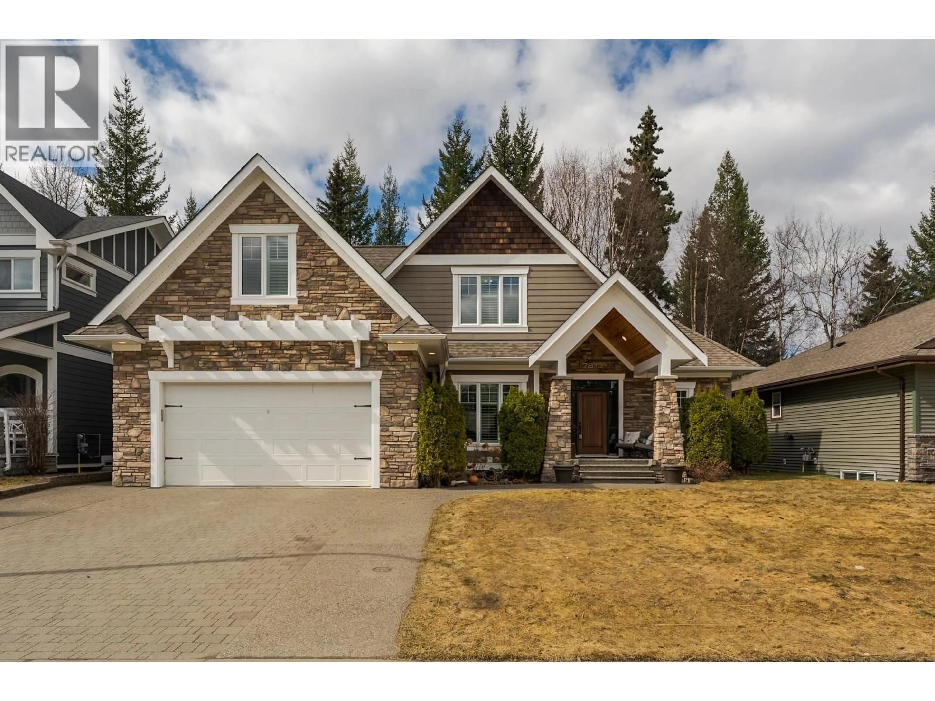 Home with brick exterior material, street for 7613 LOEDEL CRESCENT, Prince George British Columbia V2N0A5