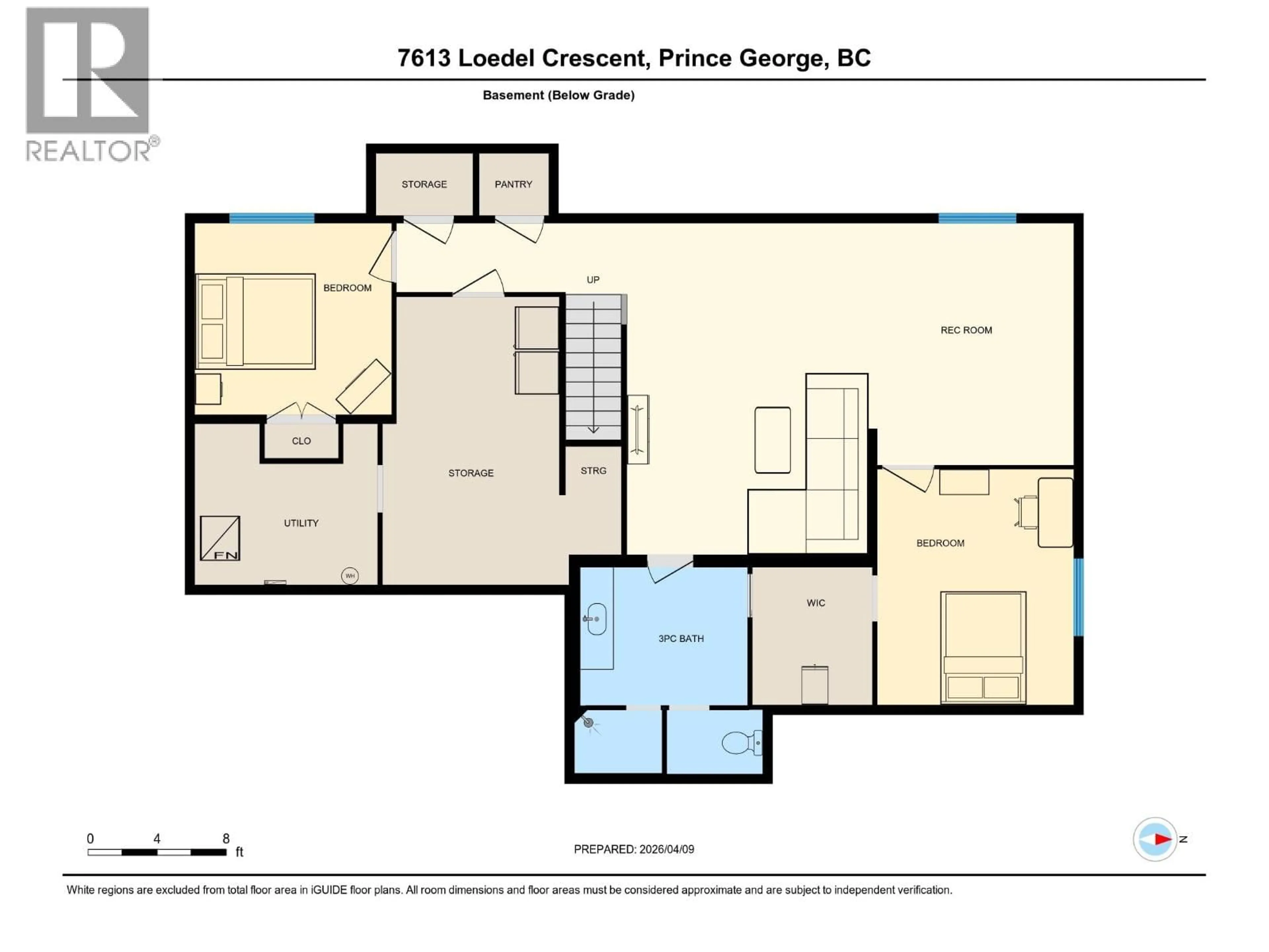 Floor plan for 7613 LOEDEL CRESCENT, Prince George British Columbia V2N0A5