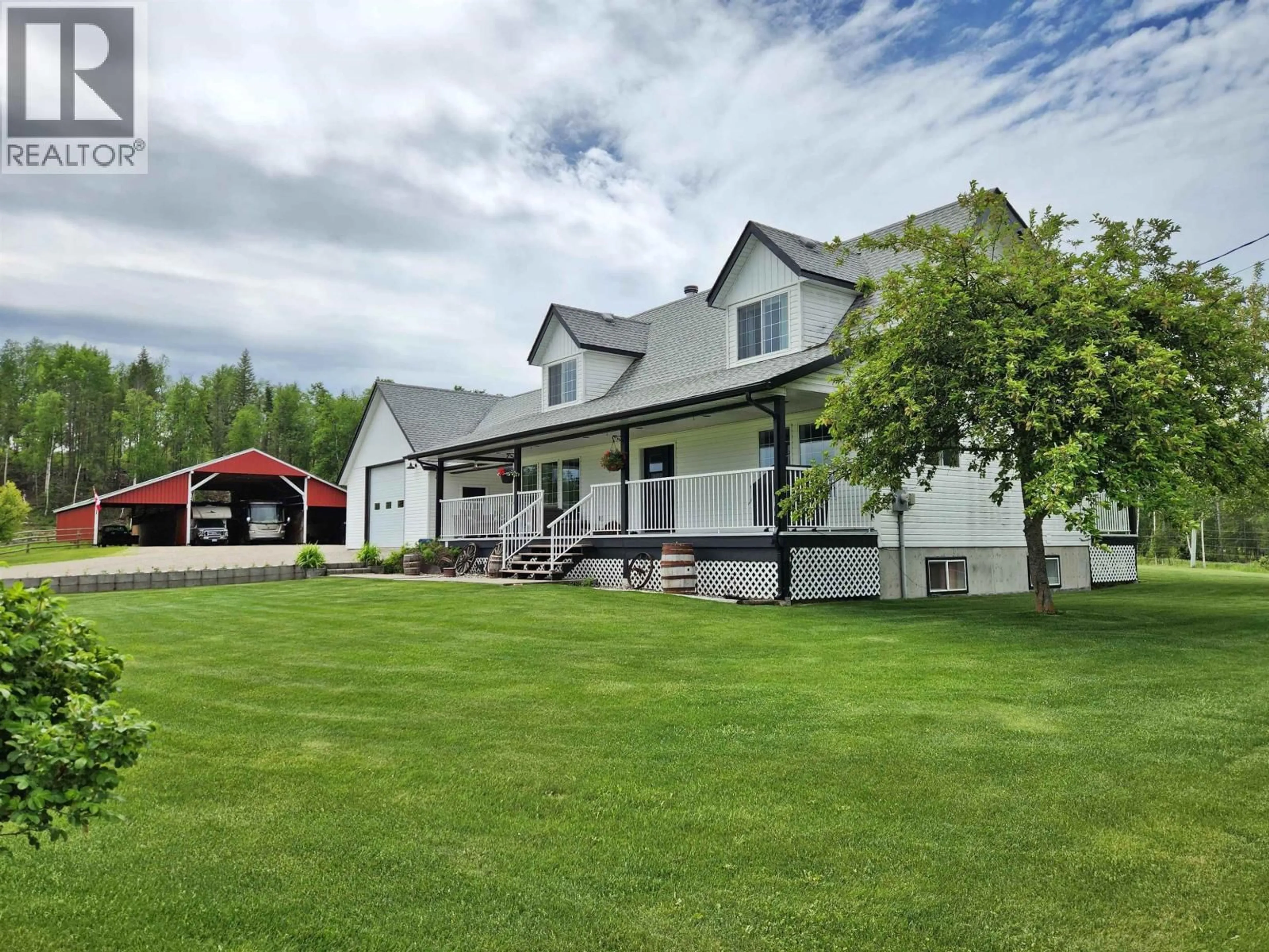 A pic from outside/outdoor area/front of a property/back of a property/a pic from drone, mountain view for 2312 WEST FRASER ROAD, Quesnel British Columbia V2J6K1