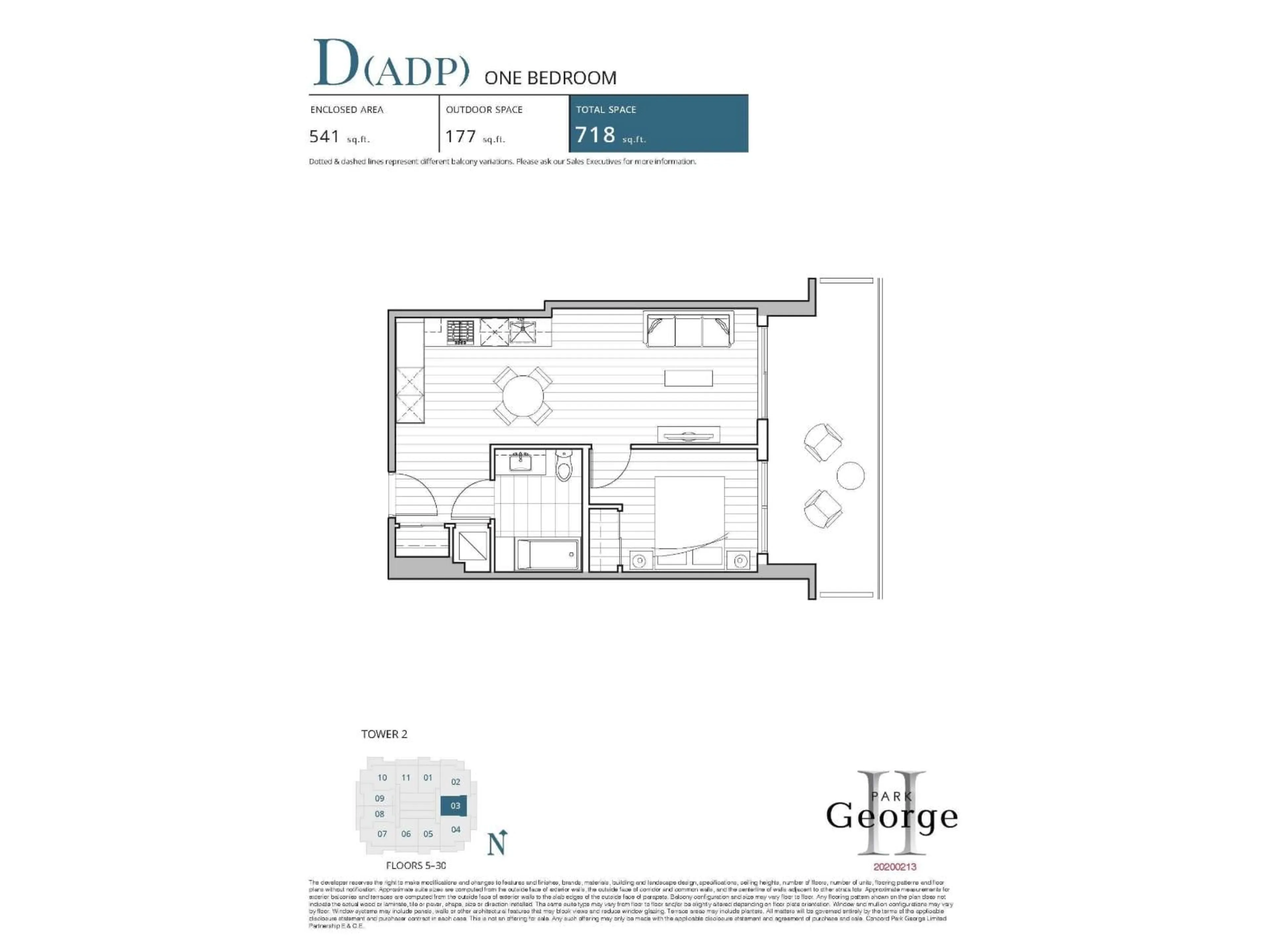 Floor plan for 603 - 13778 100 AVENUE, Surrey British Columbia V3T0V3