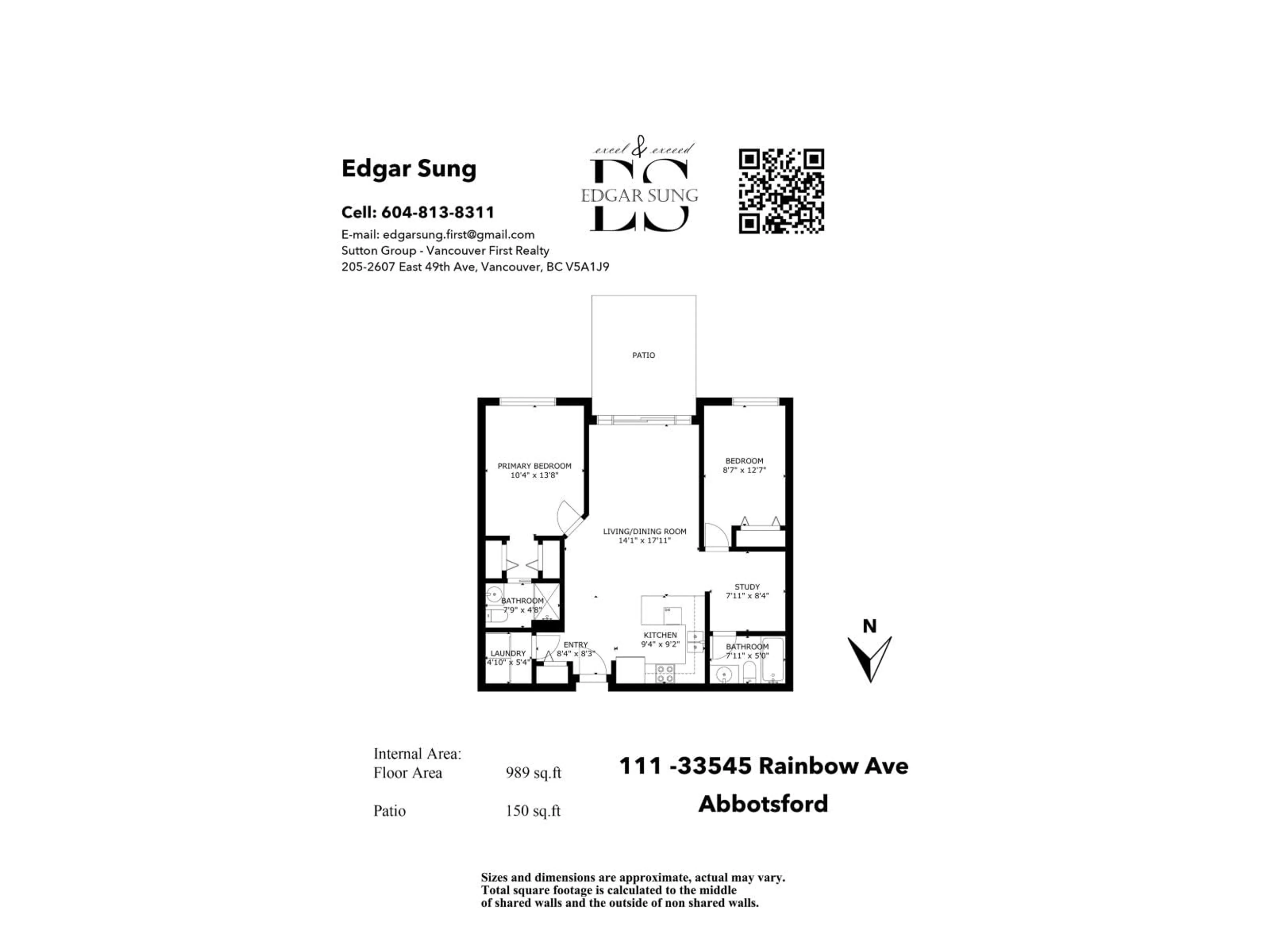 Floor plan for 111 - 33545 RAINBOW AVENUE, Abbotsford British Columbia V2S1Z6