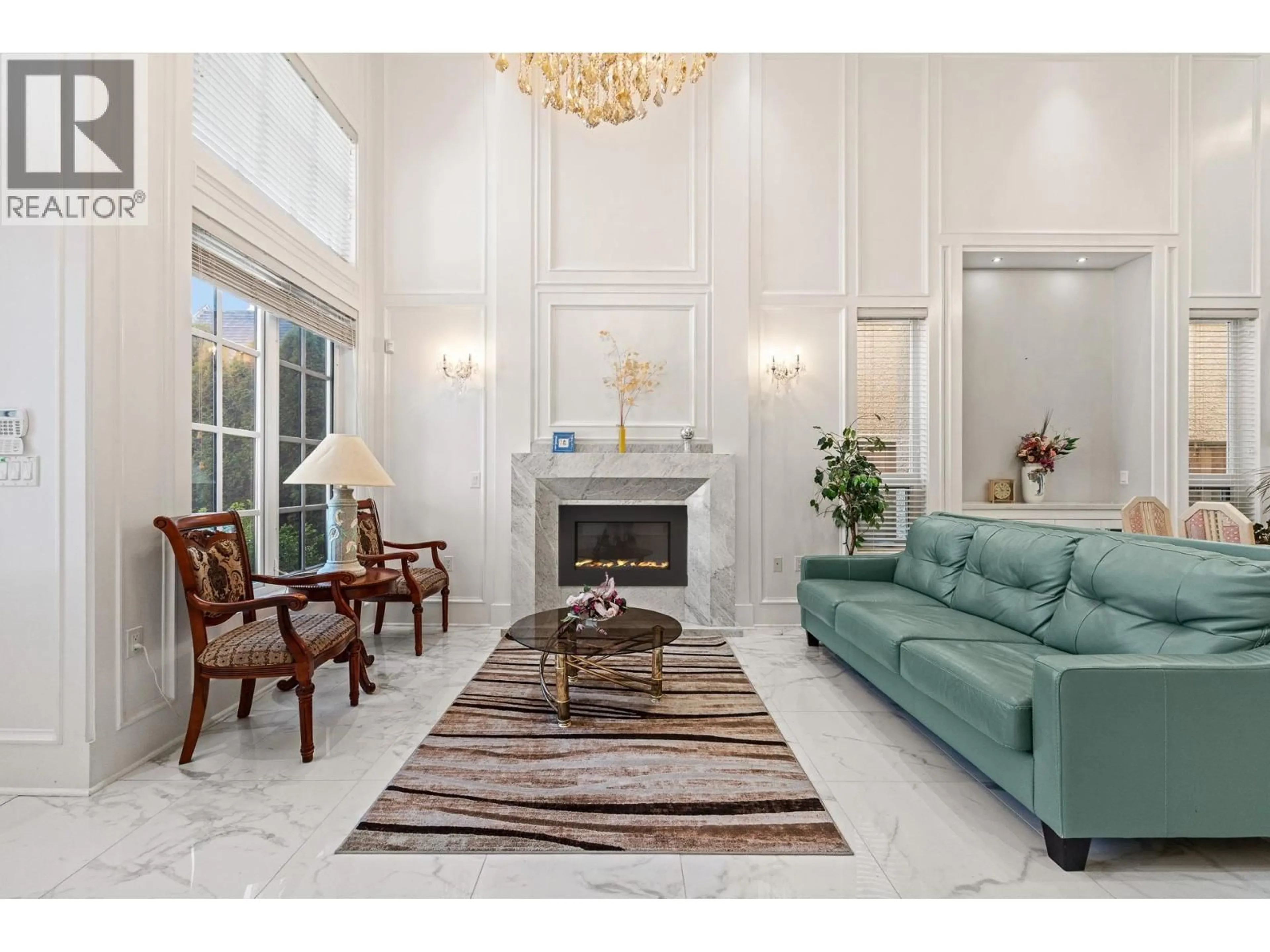 Living room with furniture, ceramic/tile floor for 3906 LOCKHART ROAD, Richmond British Columbia V7C1M3