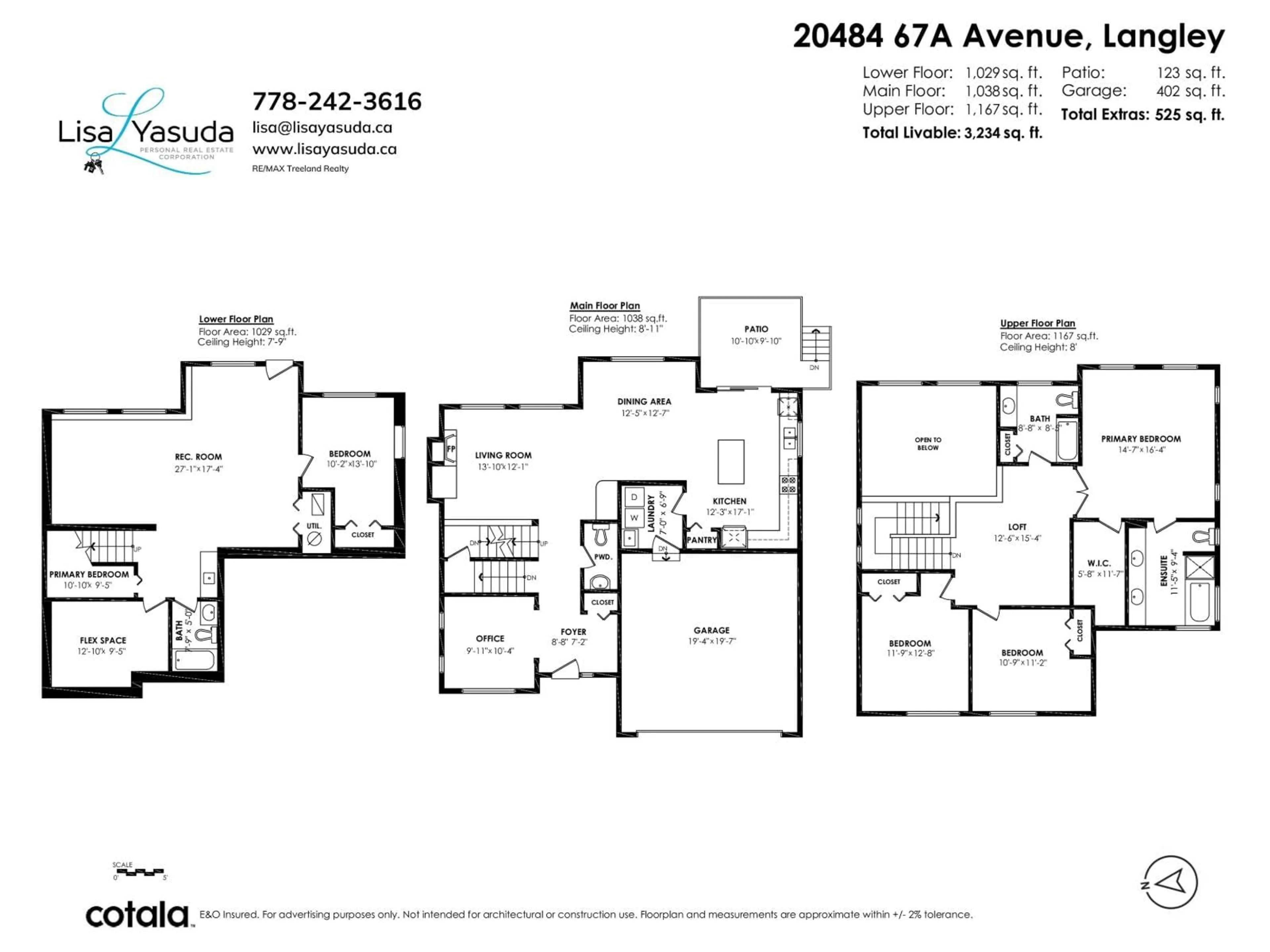 Floor plan for 20484 67A AVENUE, Langley British Columbia V2Y3C9