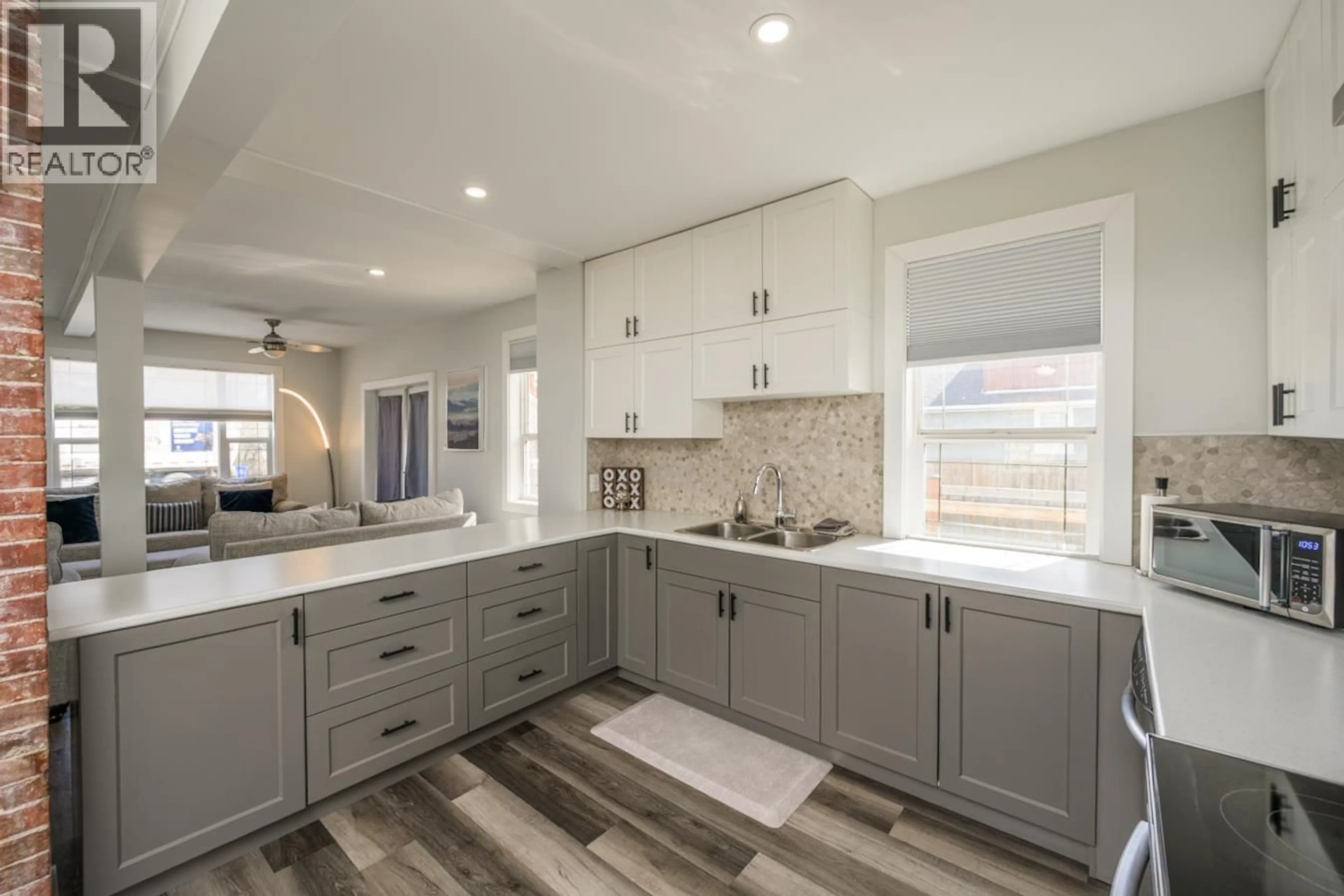 Open concept kitchen, ceramic/tile floor for 1675 5TH AVENUE, Prince George British Columbia V2L3M2