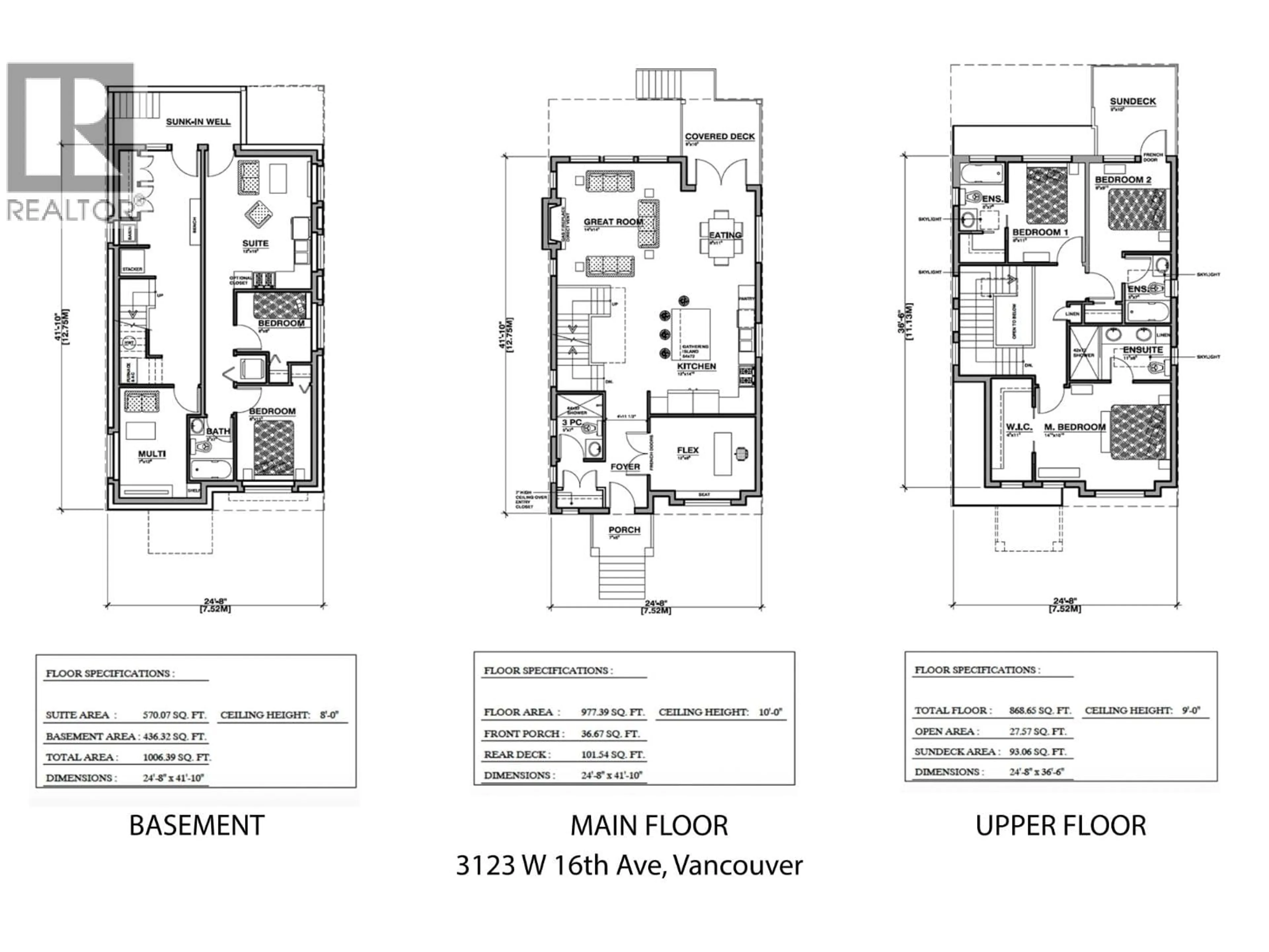 Floor plan for 3123 16TH AVENUE, Vancouver British Columbia V6K3C9