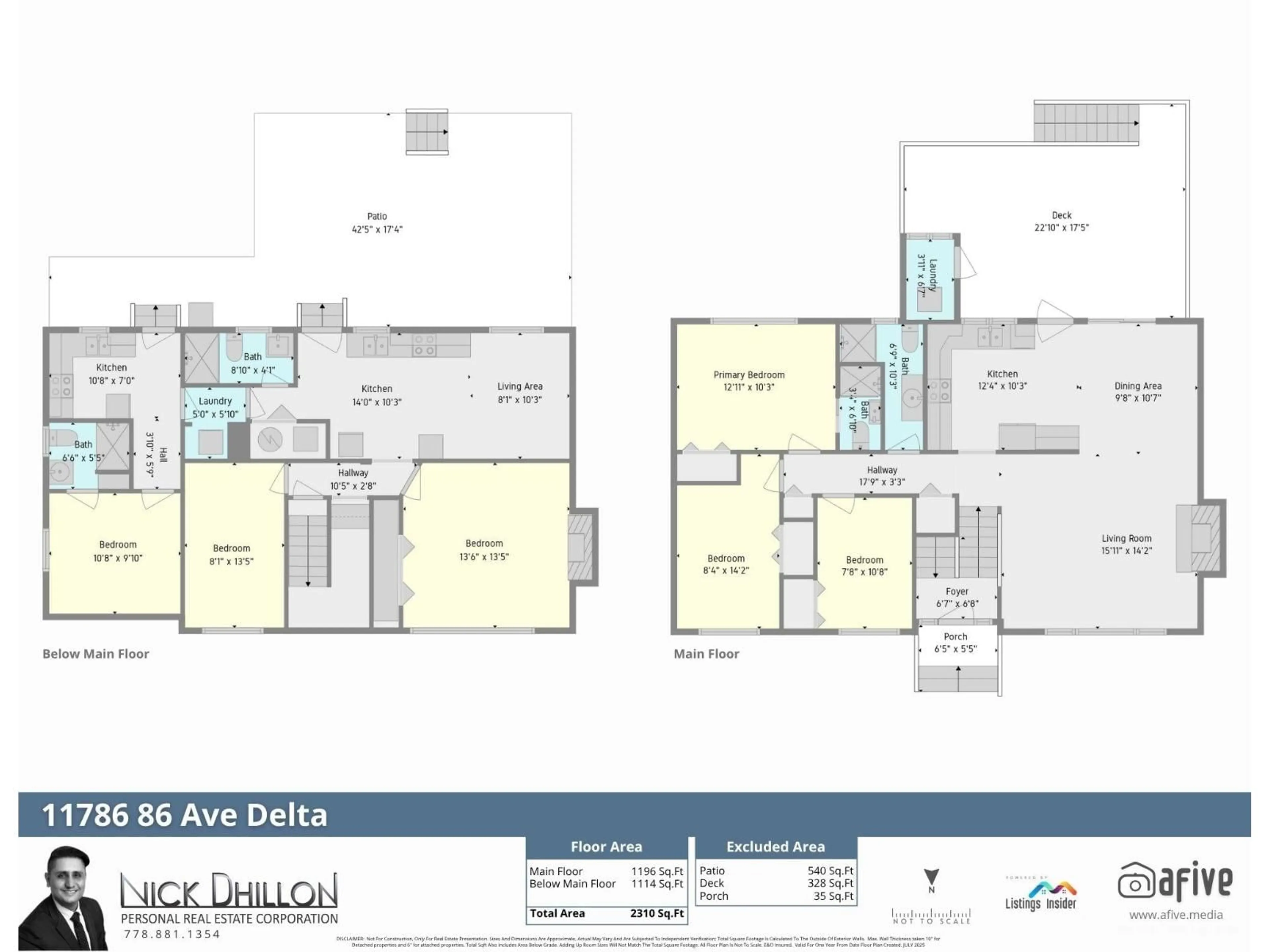 Floor plan for 11786 86 AVENUE, Delta British Columbia V4C2X7