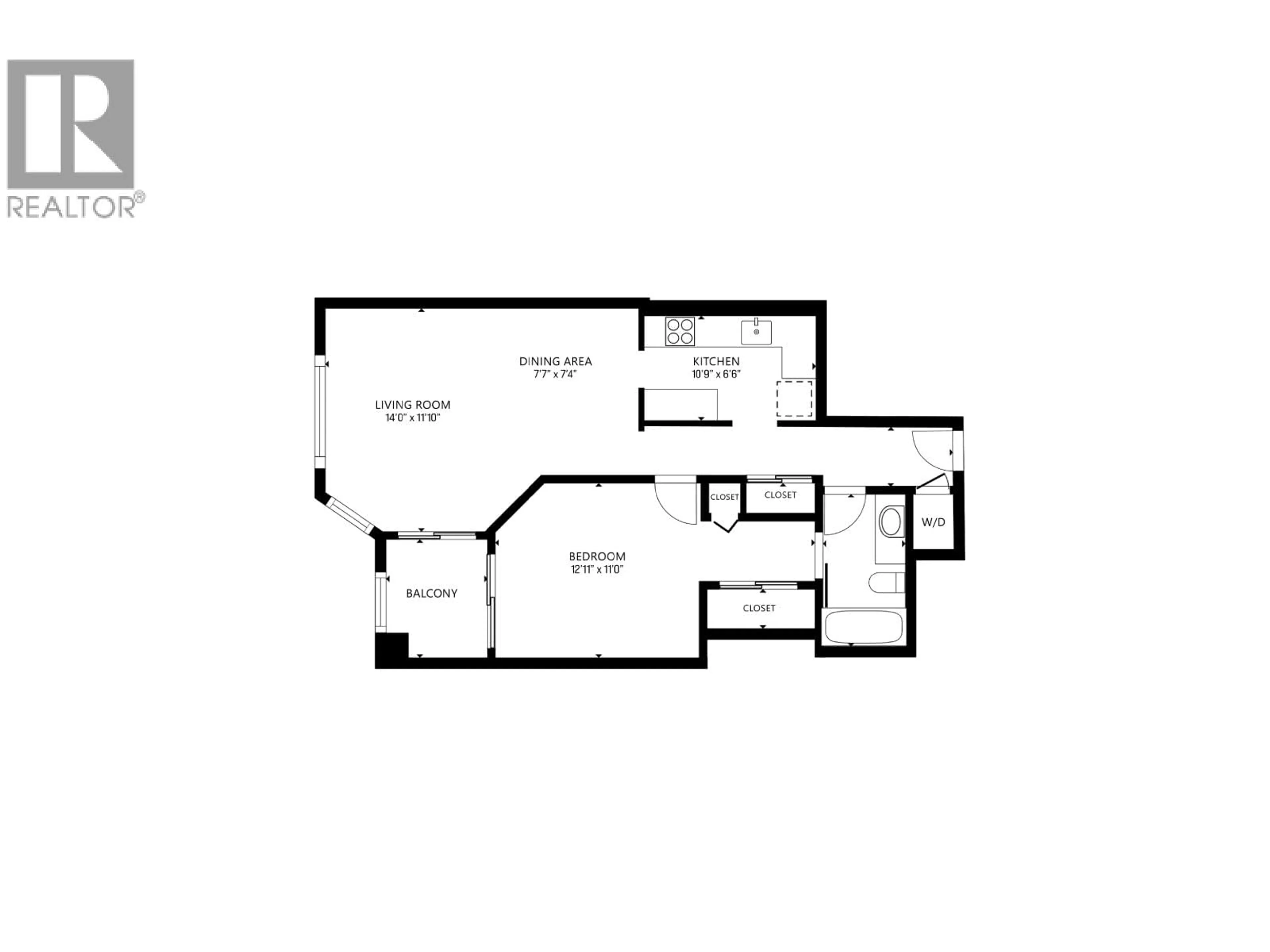 Floor plan for 308 - 1327 KEITH ROAD, North Vancouver British Columbia V7J3T5