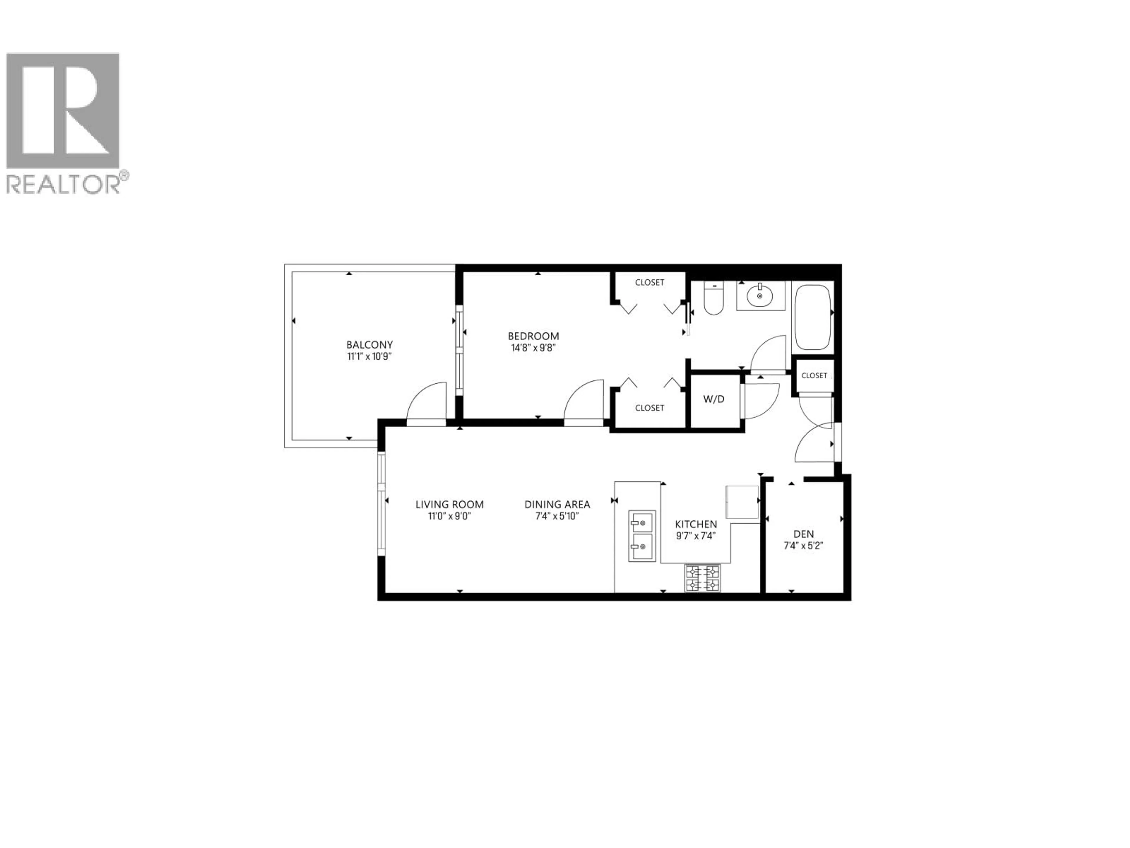 Floor plan for 511 - 108 8TH STREET, North Vancouver British Columbia V7L0H1
