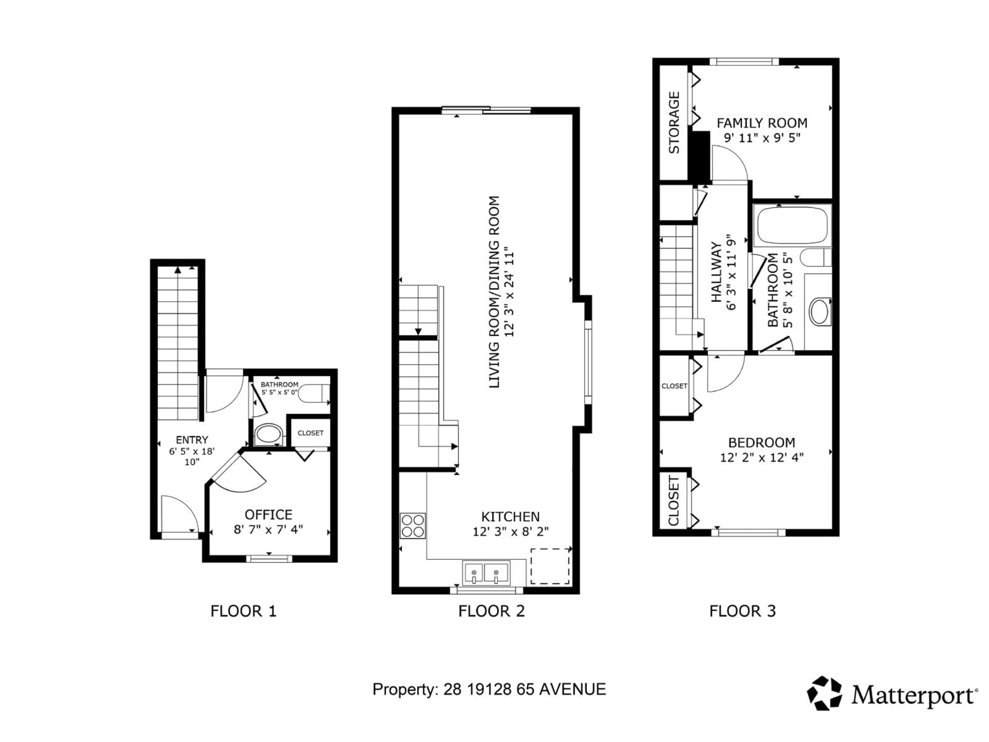 Floor plan for 28 - 19128 65 AVENUE, Surrey British Columbia V4N6P2
