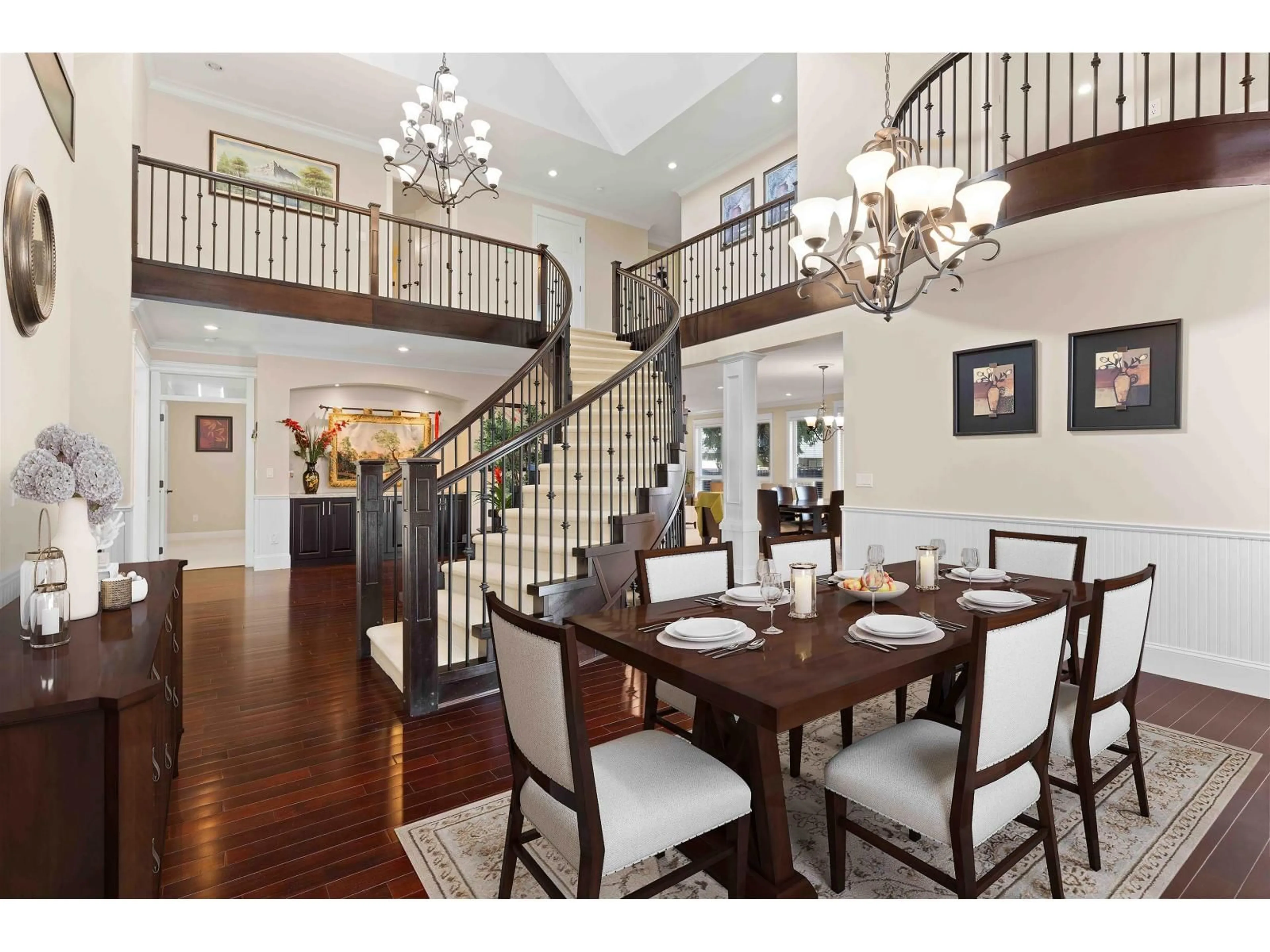 Dining room, wood/laminate floor for 14225 69A AVENUE, Surrey British Columbia V3W1A5