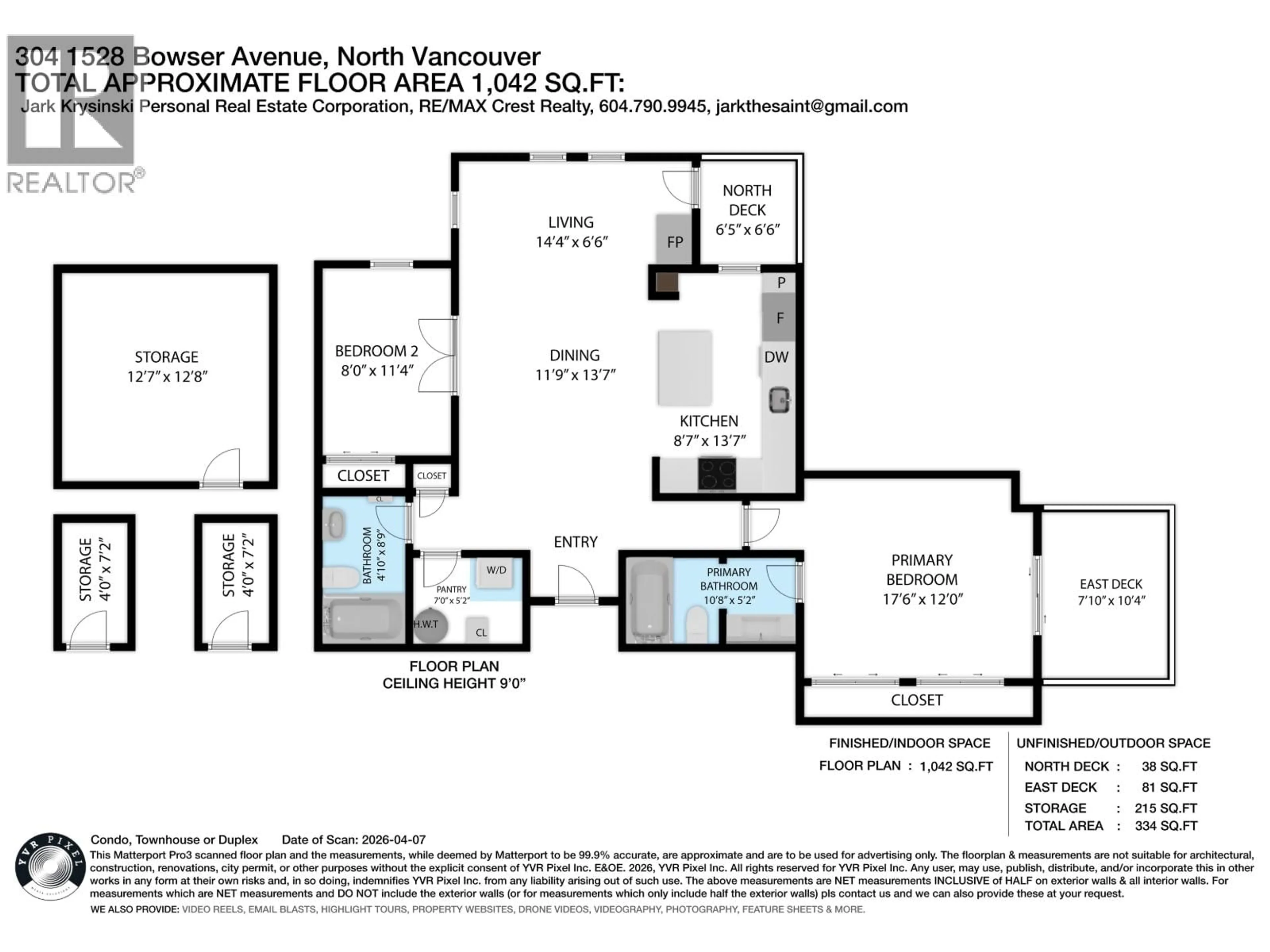 Floor plan for 304 - 1528 BOWSER AVENUE, North Vancouver British Columbia V7P2Y3
