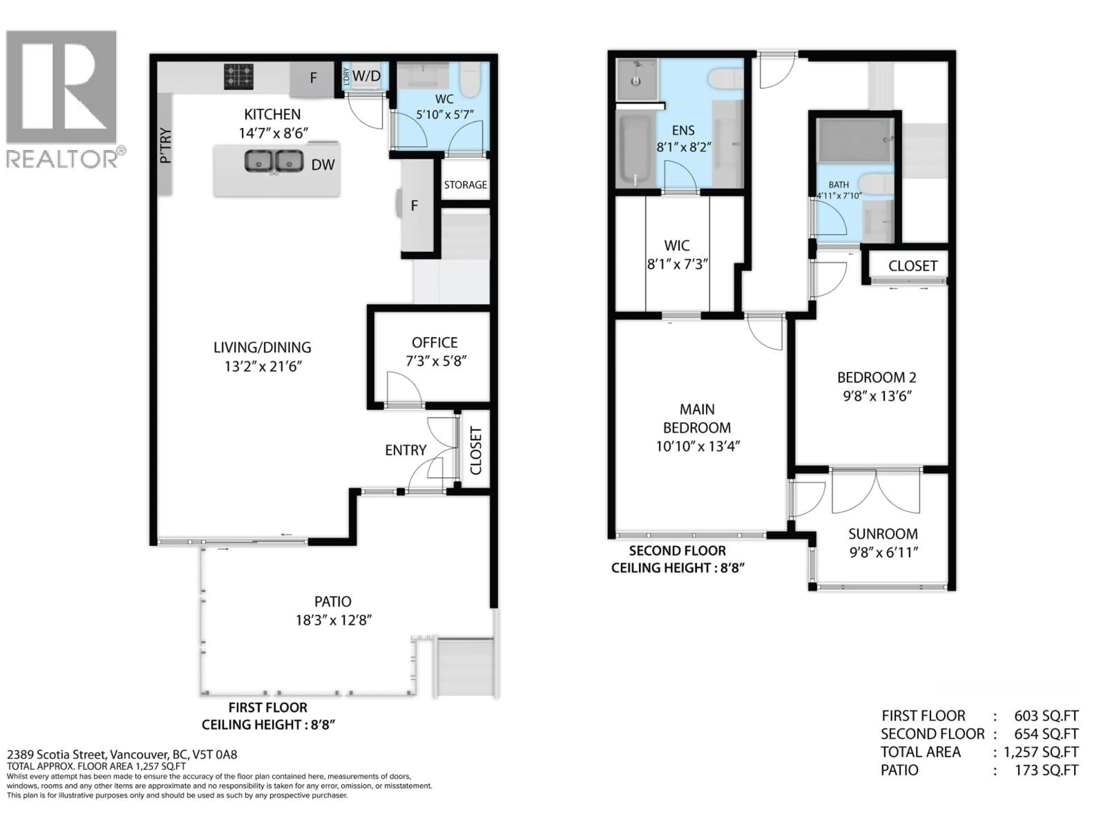 Floor plan for 2389 SCOTIA STREET, Vancouver British Columbia V5T0B2