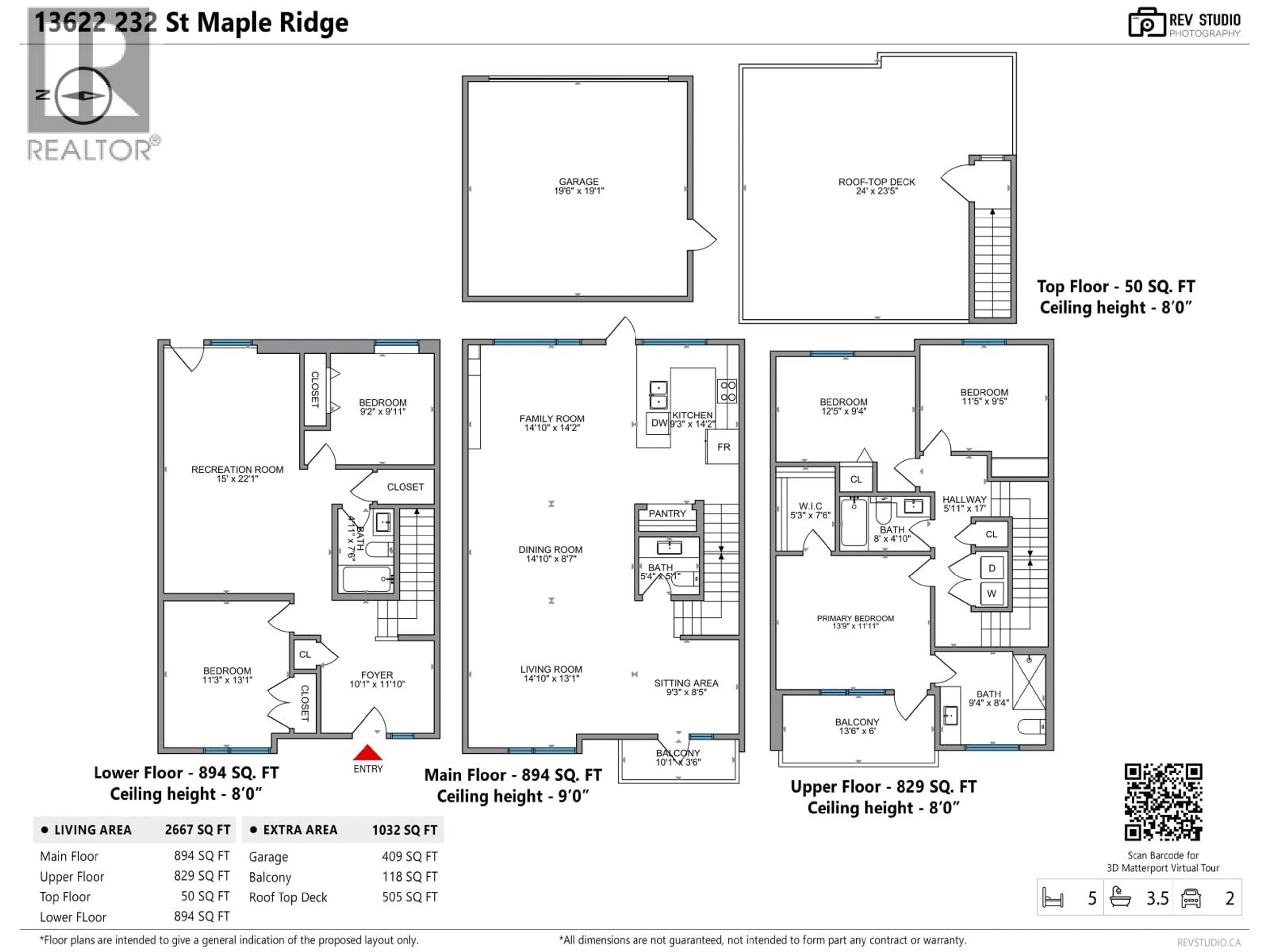 Floor plan for 13618 232ST STREET, Maple Ridge British Columbia V4R2R5