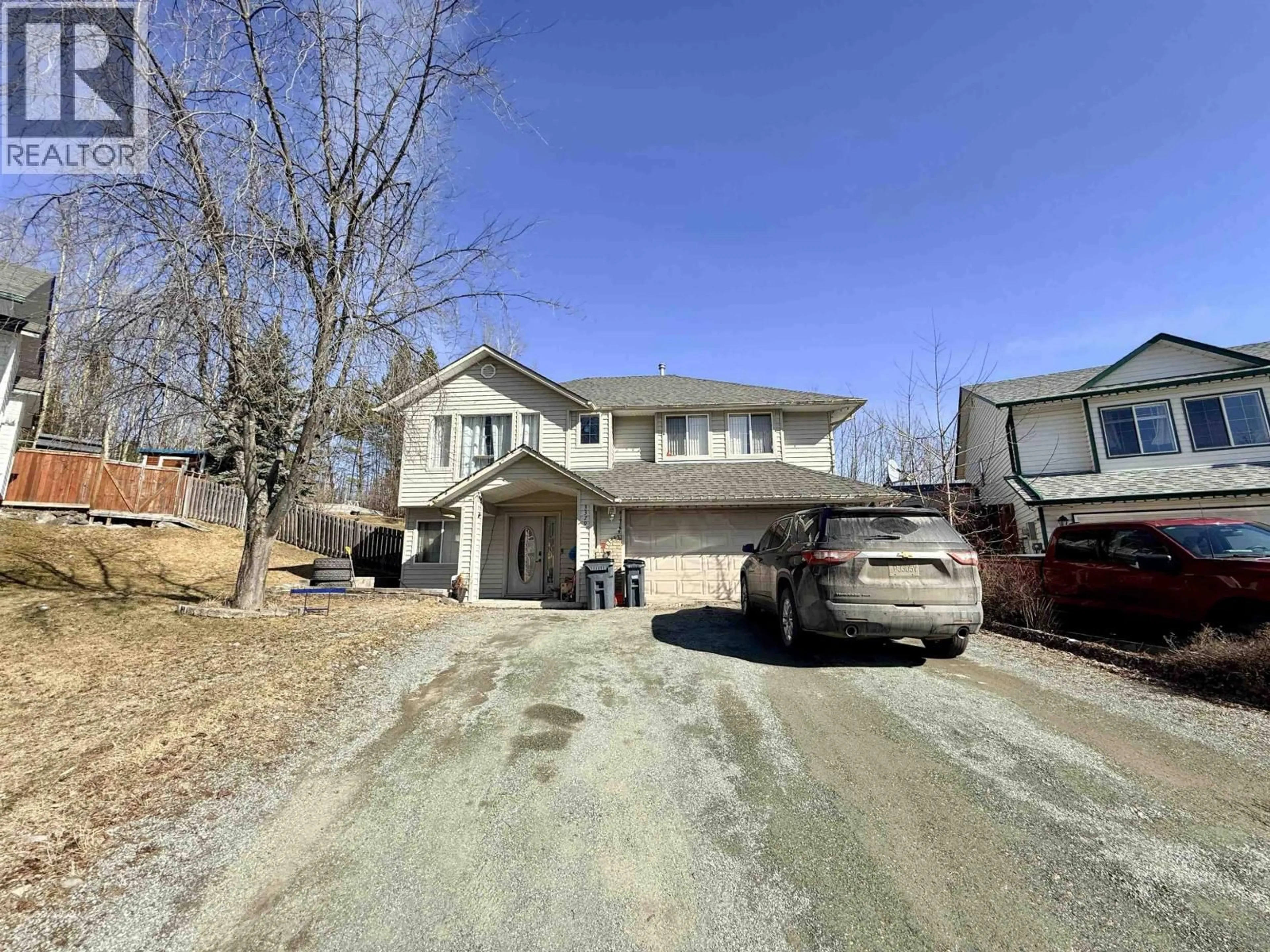 A pic from outside/outdoor area/front of a property/back of a property/a pic from drone, street for 3379 ST FRANCES COURT, Prince George British Columbia V2N5A4