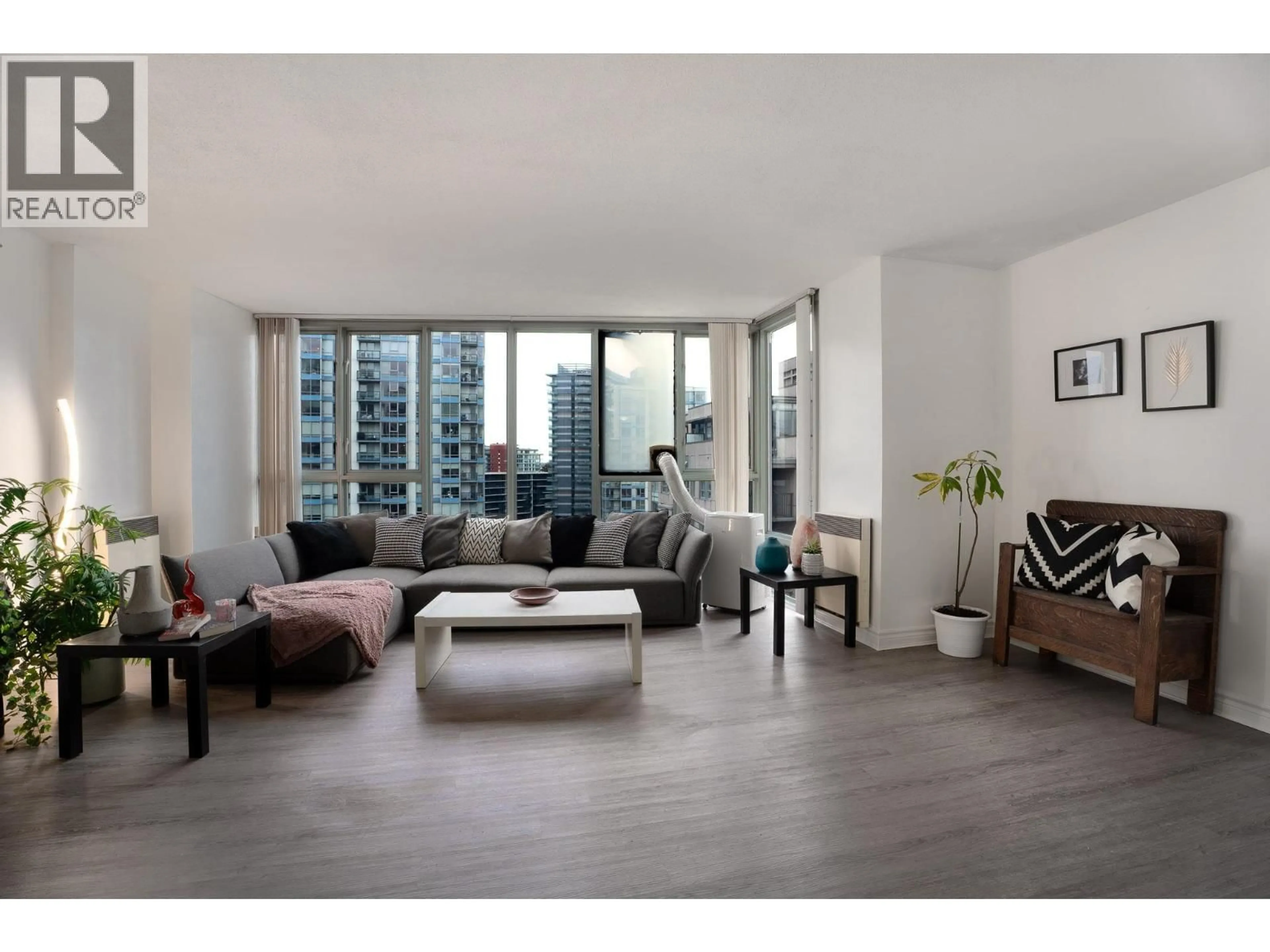 Living room with furniture, wood/laminate floor for 2102 - 930 CAMBIE STREET, Vancouver British Columbia V6B5X6