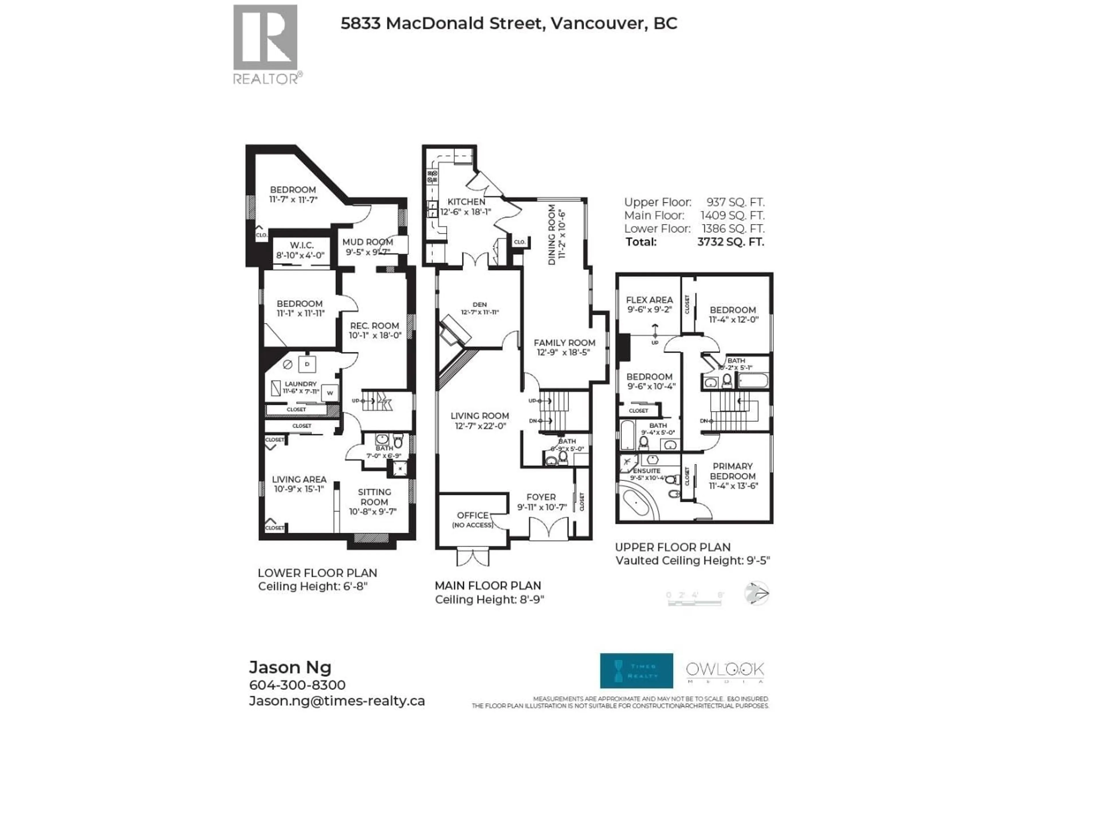 Floor plan for 5833 MACDONALD STREET, Vancouver British Columbia V6N1E2
