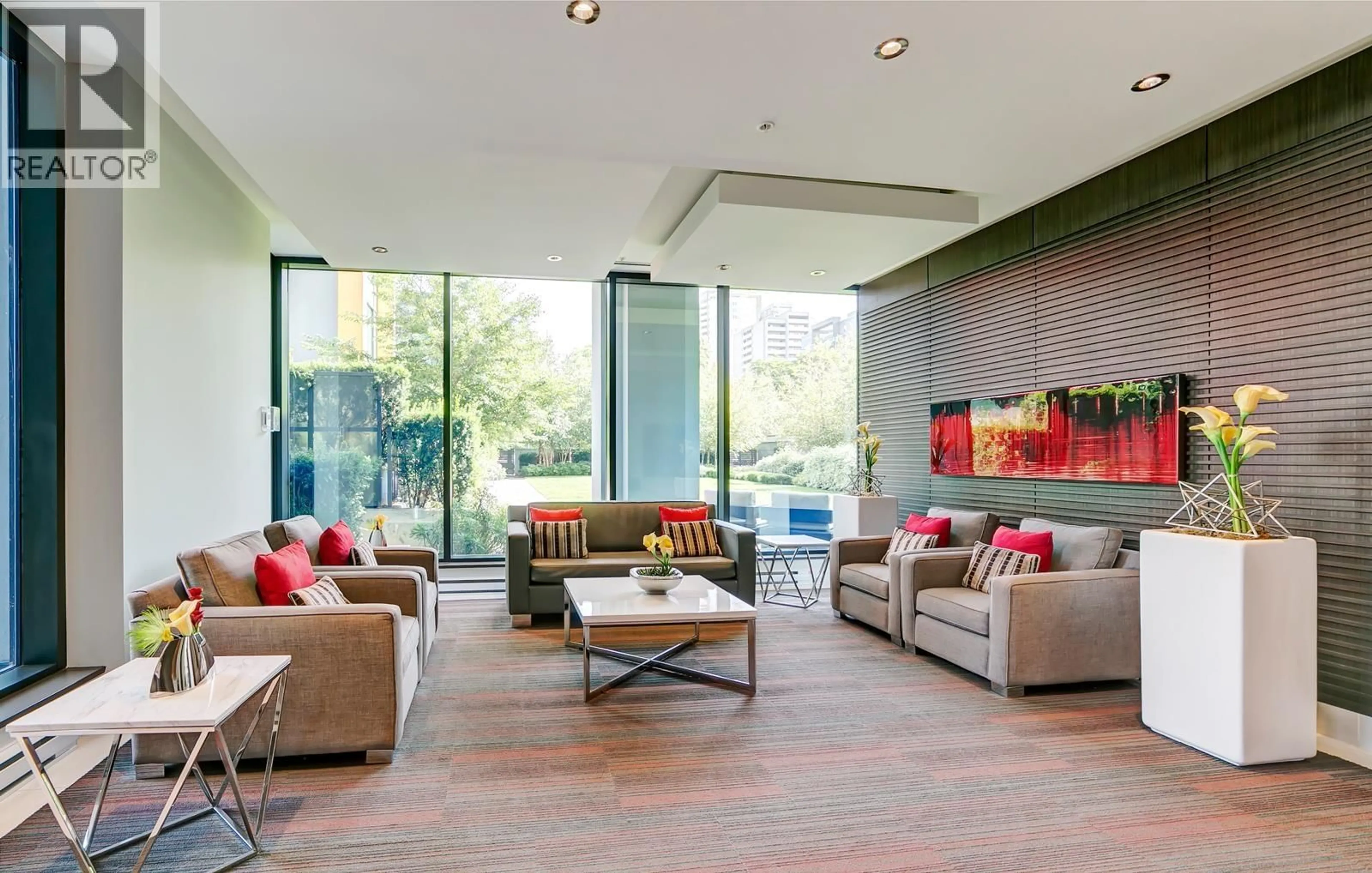 Living room with furniture, unknown for 203 - 6658 DOW AVENUE, Burnaby British Columbia V5H0C7