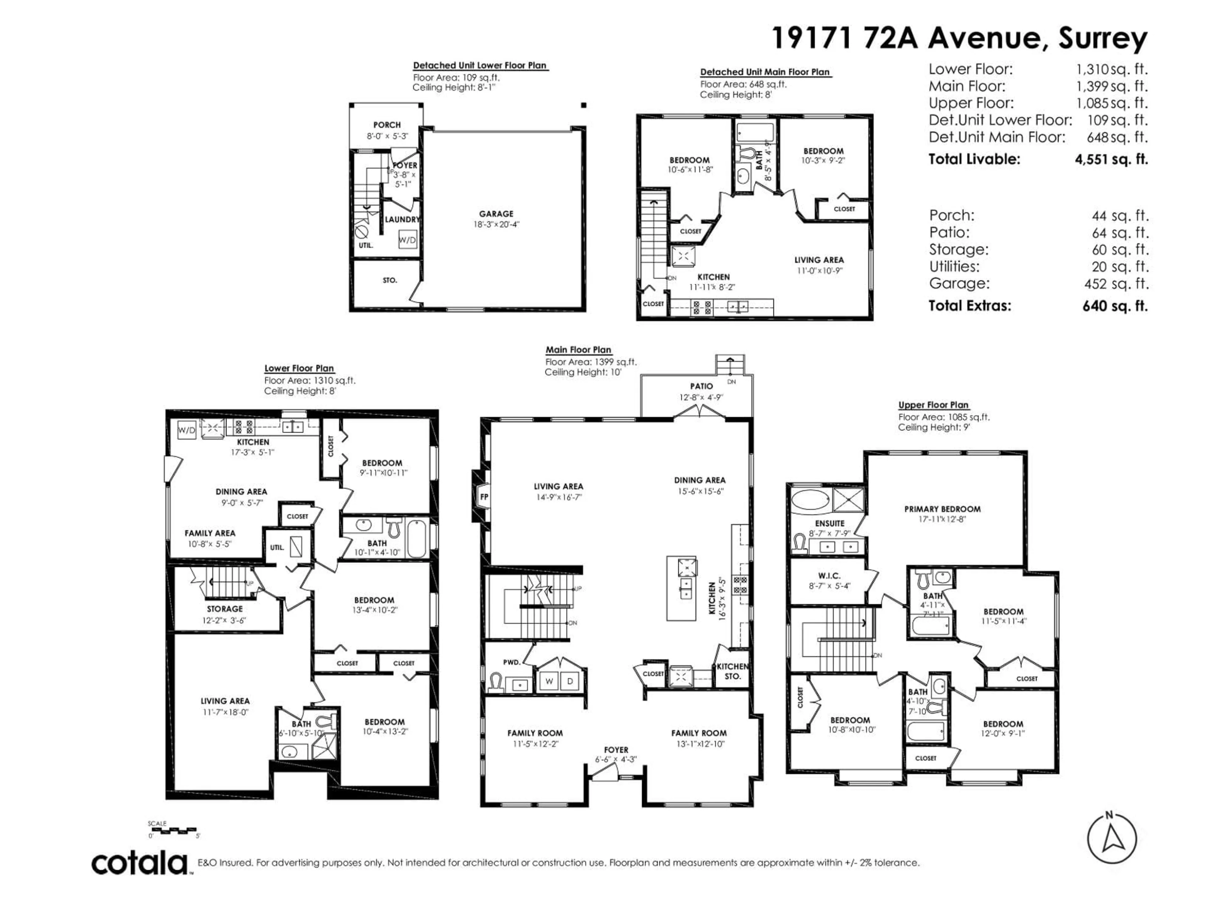 Floor plan for 19171 72A AVENUE, Surrey British Columbia V4N6L1