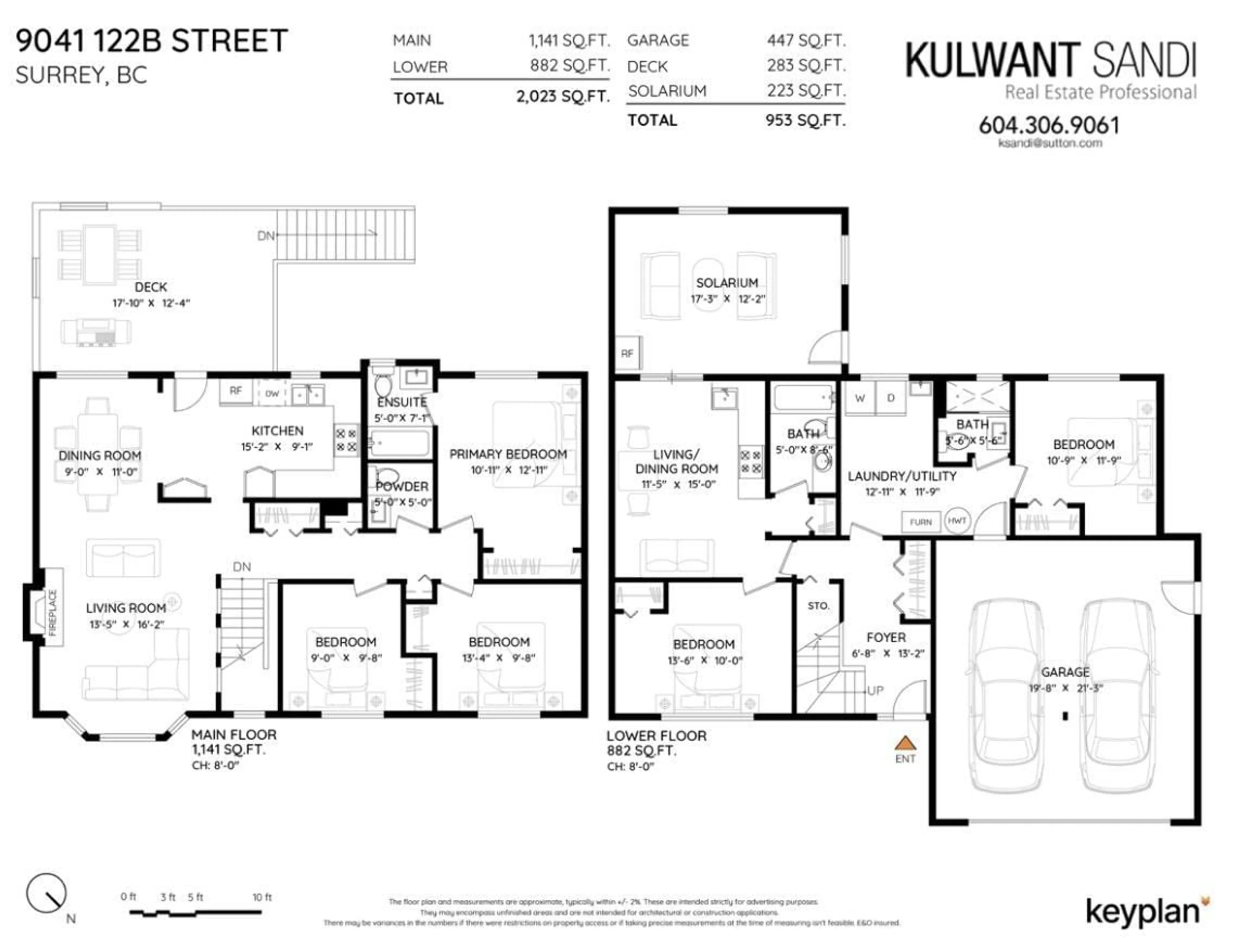 Floor plan for 9041 122B STREET, Surrey British Columbia V3V7L7